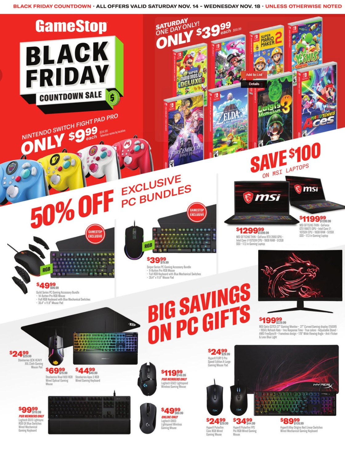 GameStop Early Black Friday Sales Ad 2020 - What Retailers Give You Black Friday Prices Early
