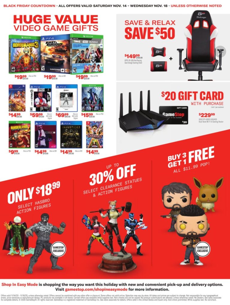 GameStop Early Black Friday Sales Ad 2020 - What Retailers Give You Black Friday Prices Early