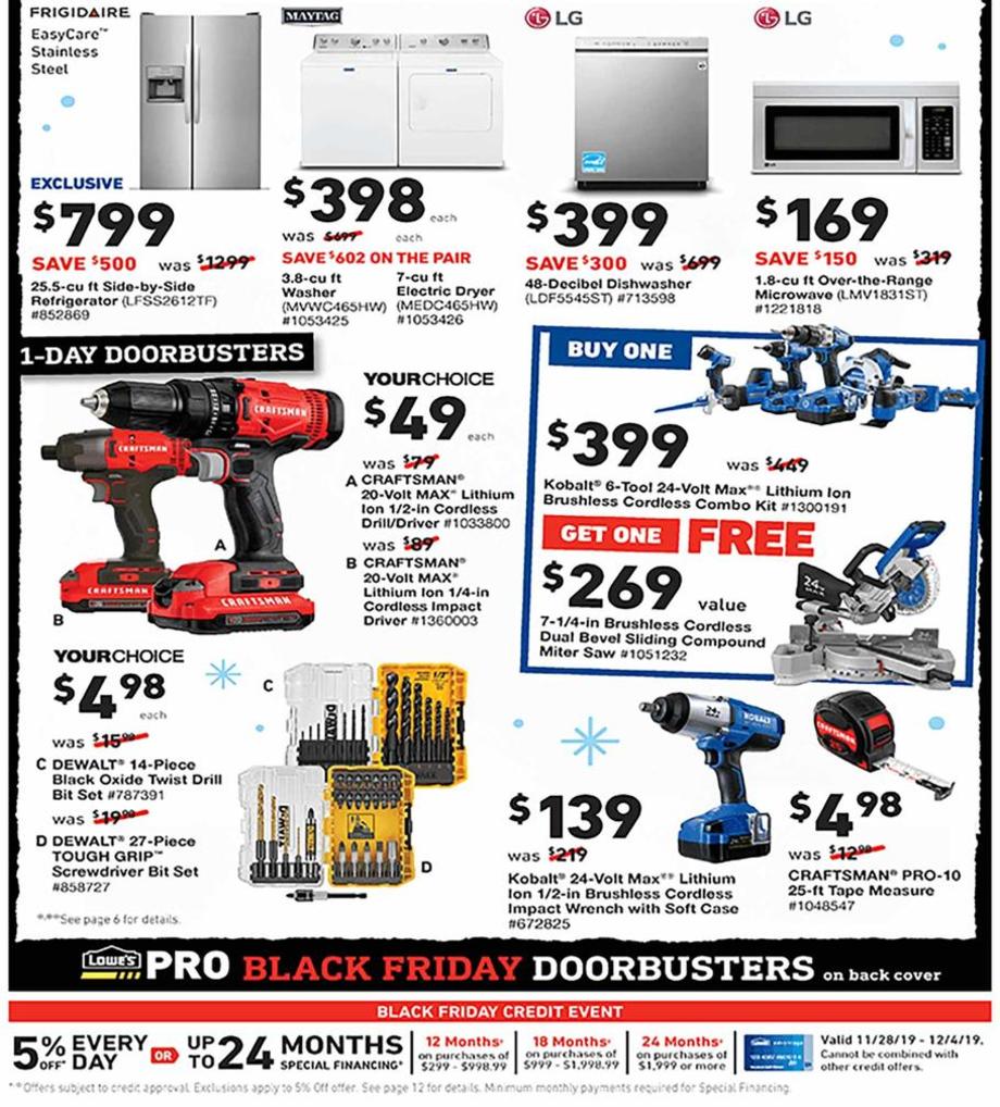 Lowe's Black Friday Deals 2020