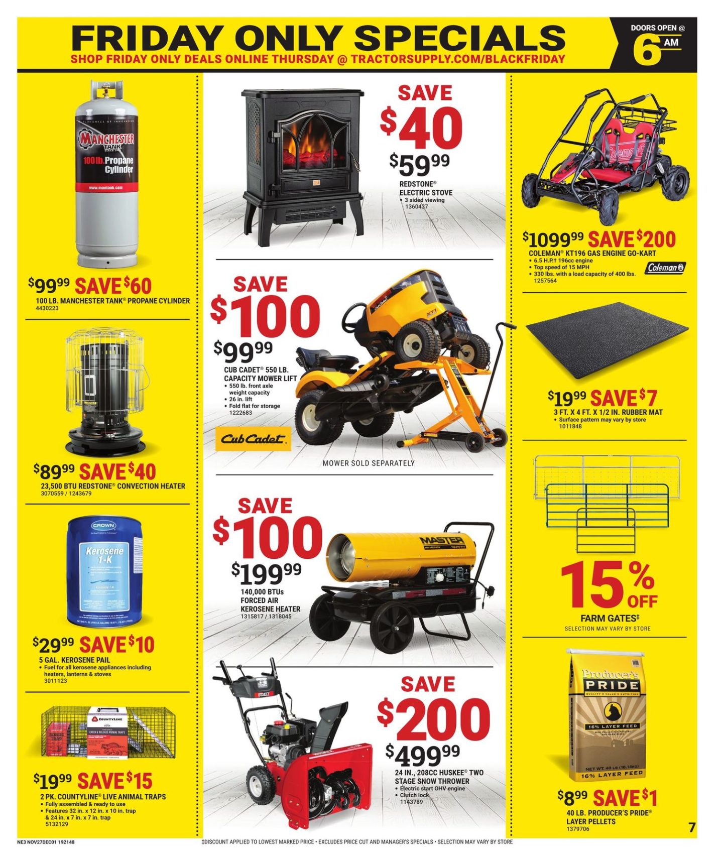 Tractor Supply Black Friday Sale Ad 2020