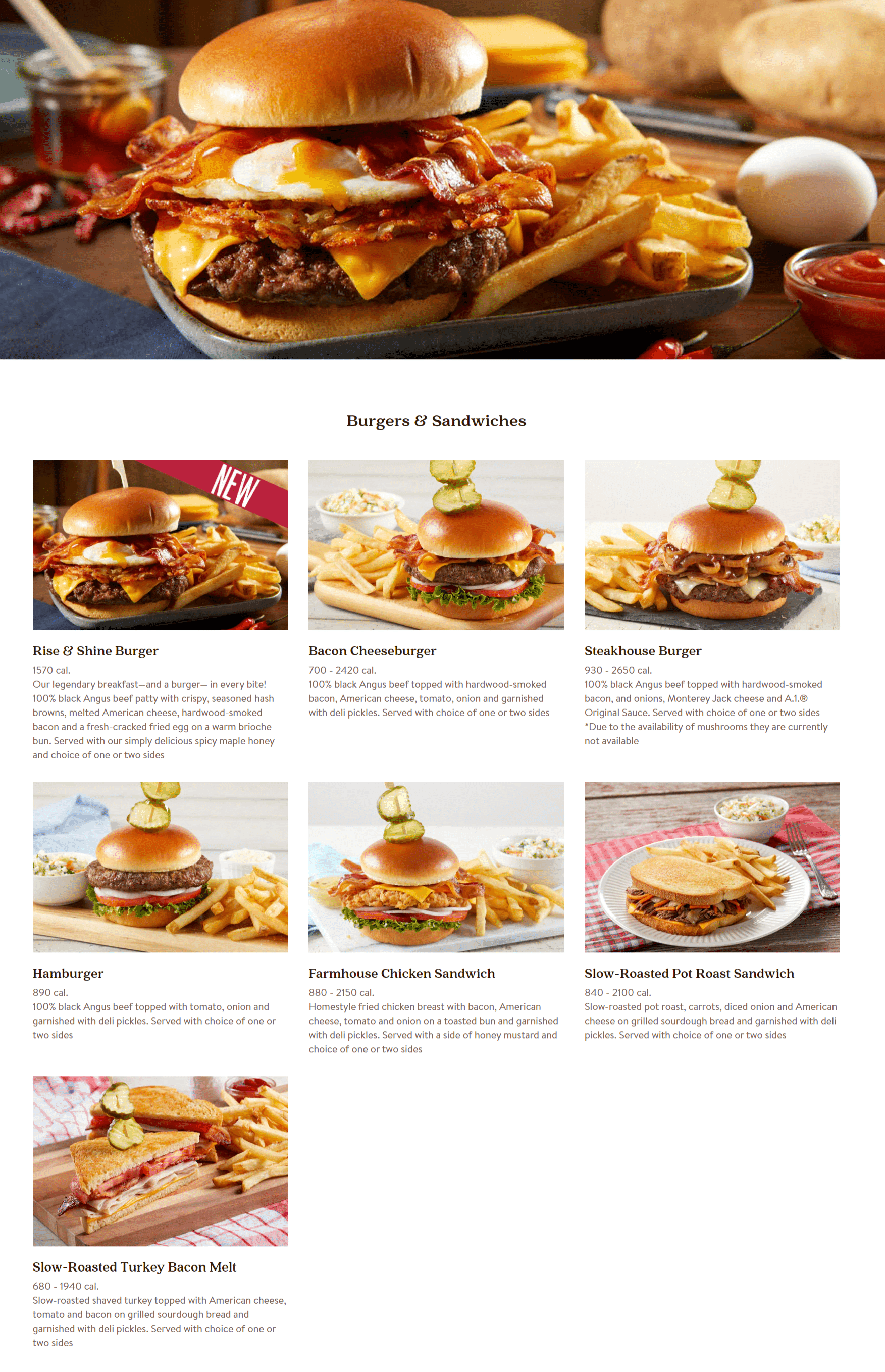 Bob Evans Menu And Specials