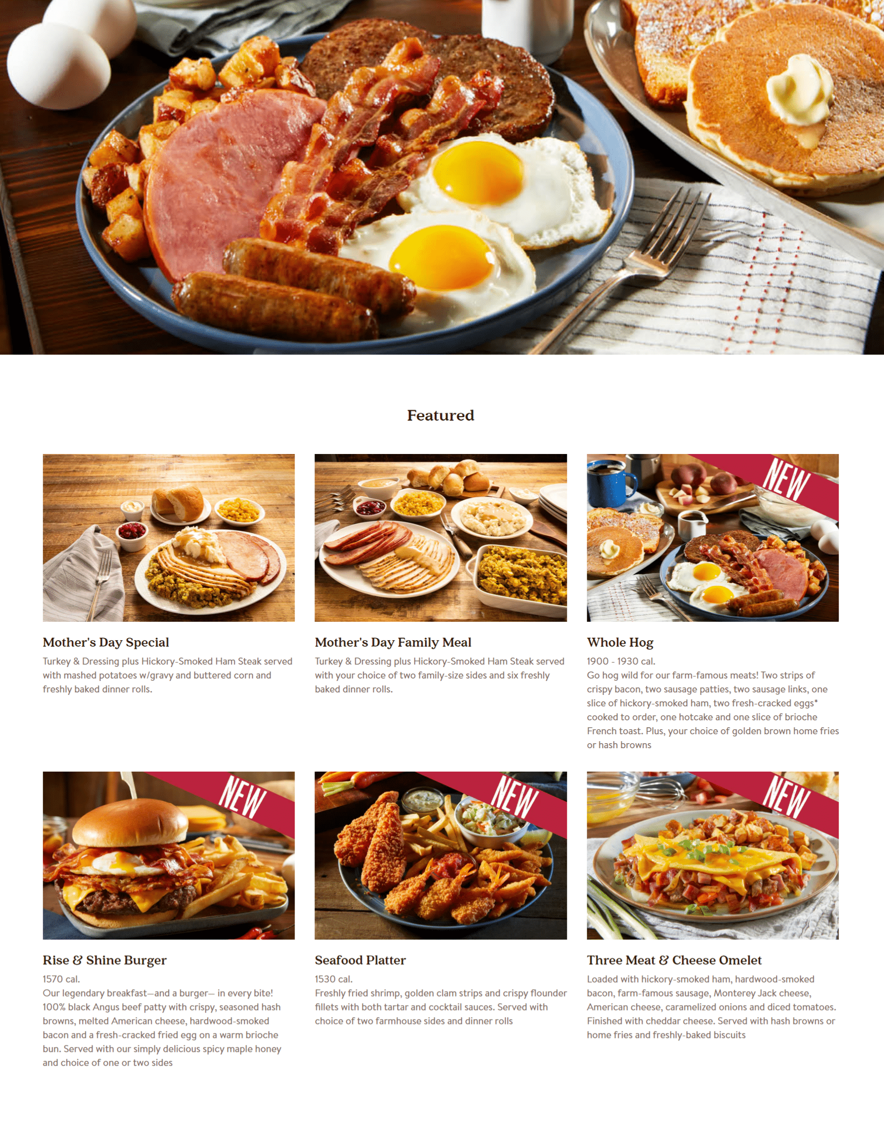 Bob Evans Menu Printable