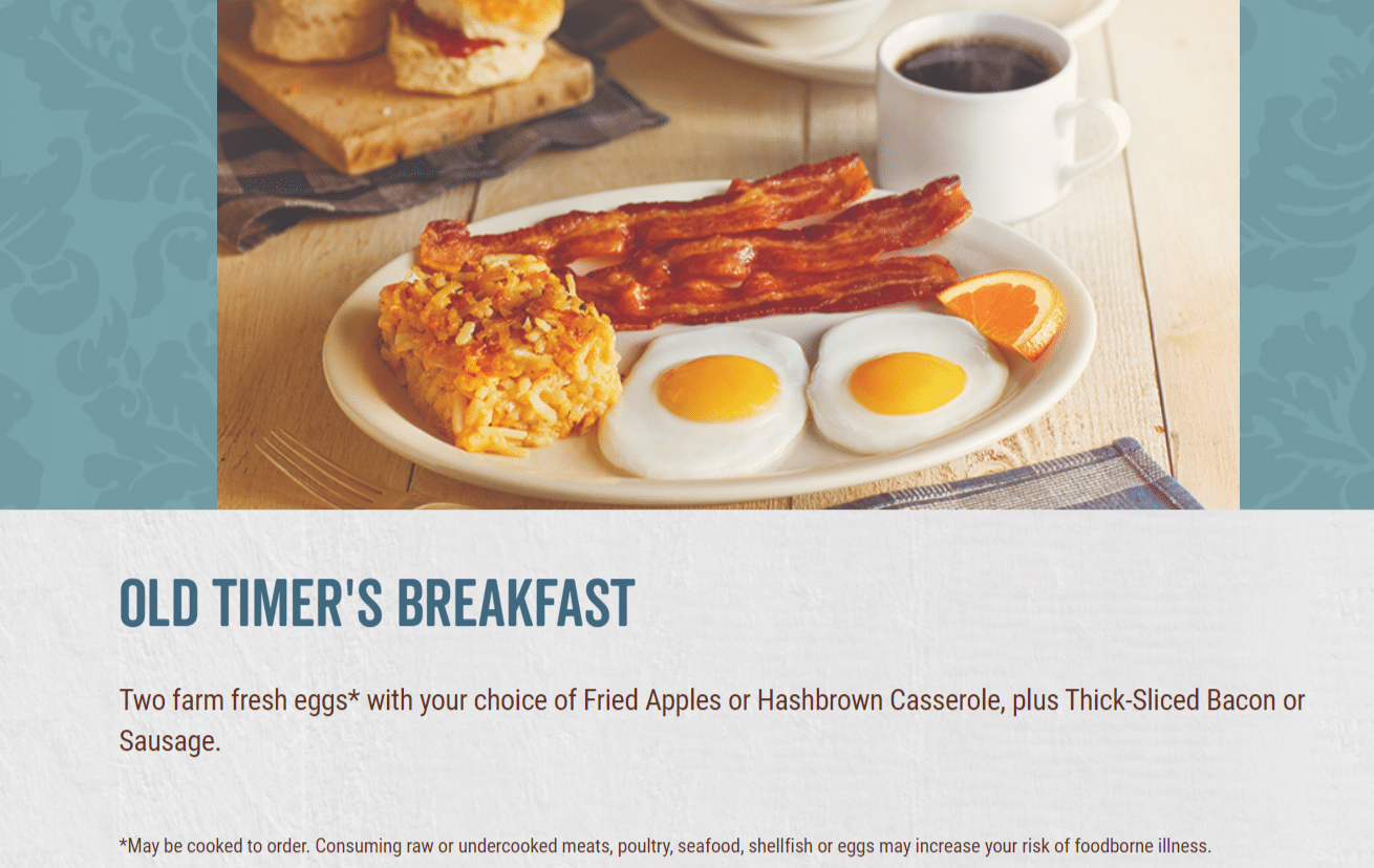 Cracker Barrel Menu and Specials