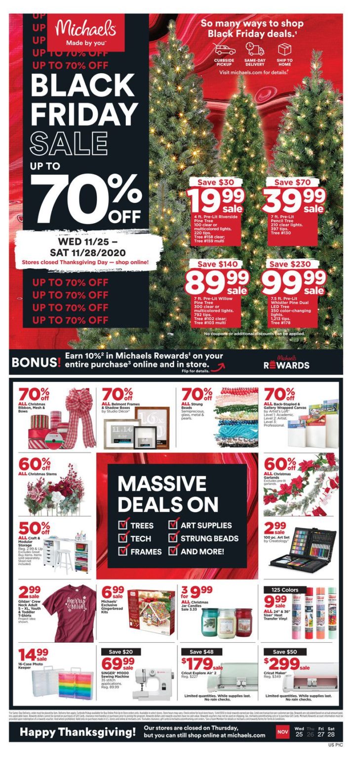 Michaels Black Friday Ad 2020 - What Time Can You Buy Black Friday Deals Online