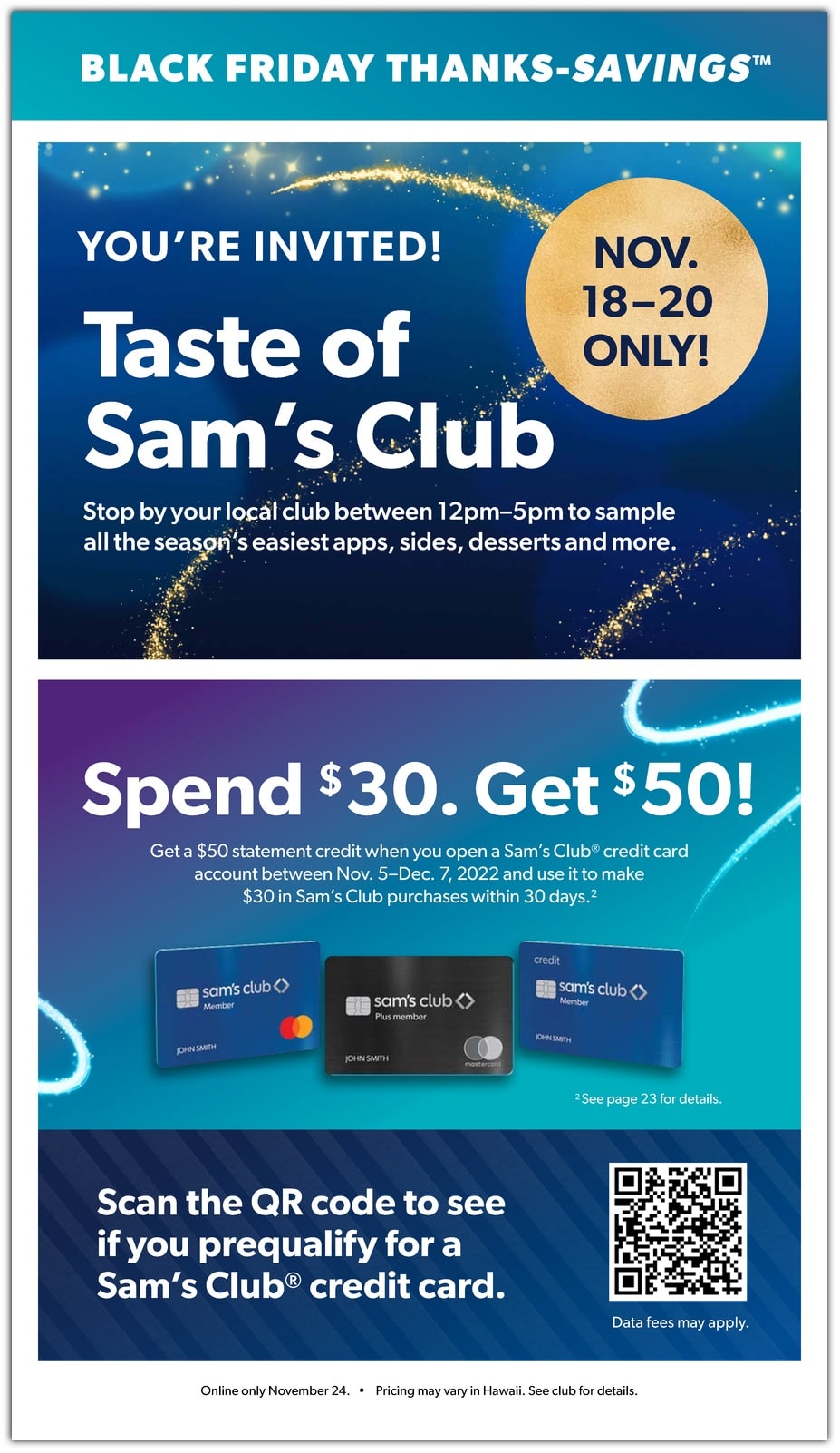 Sam's Club Black Friday Ad 2022
