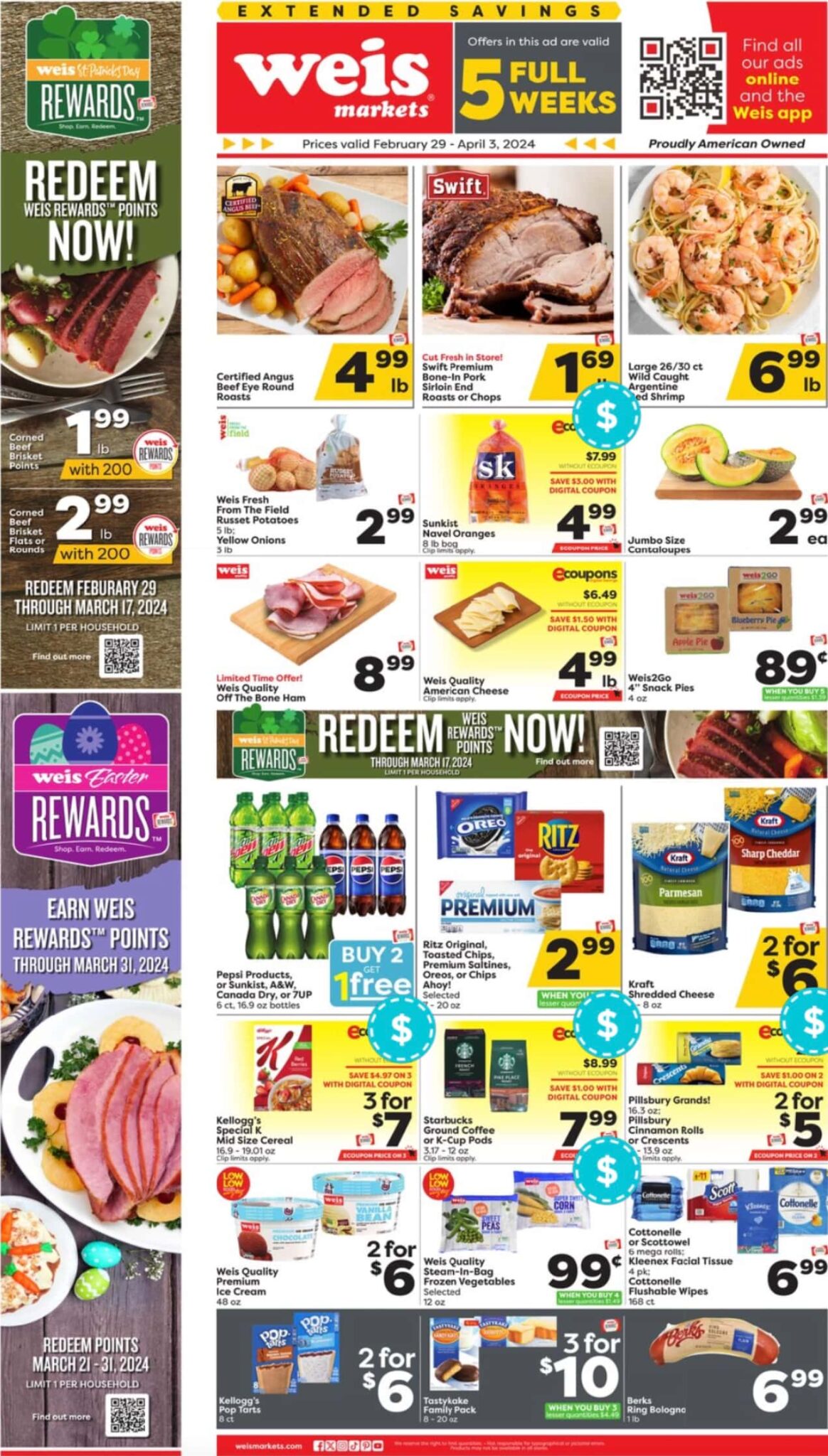 Weis Markets Weekly Ad February 29 – April 3, 2024