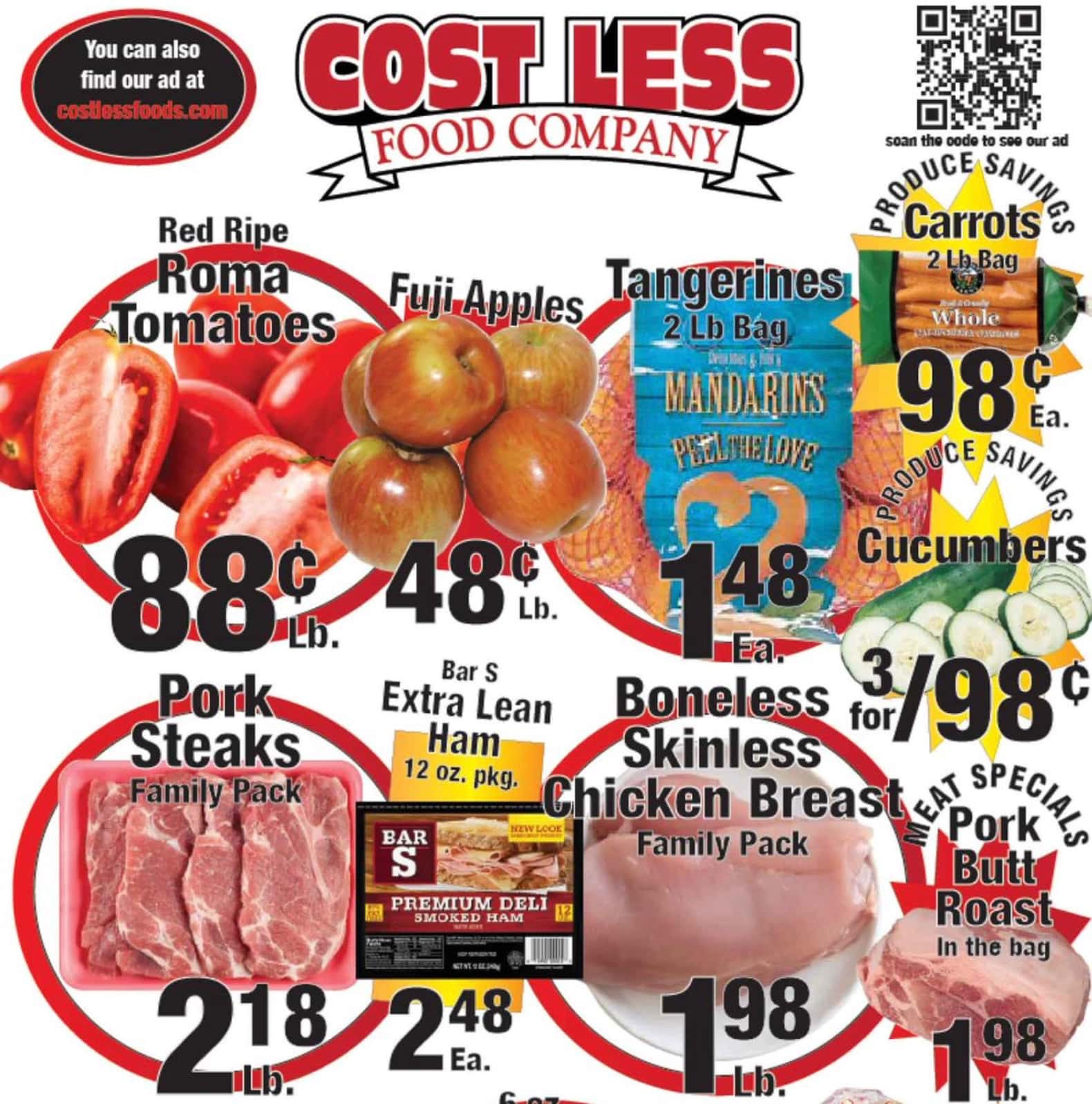 Cost Less Food Flyer