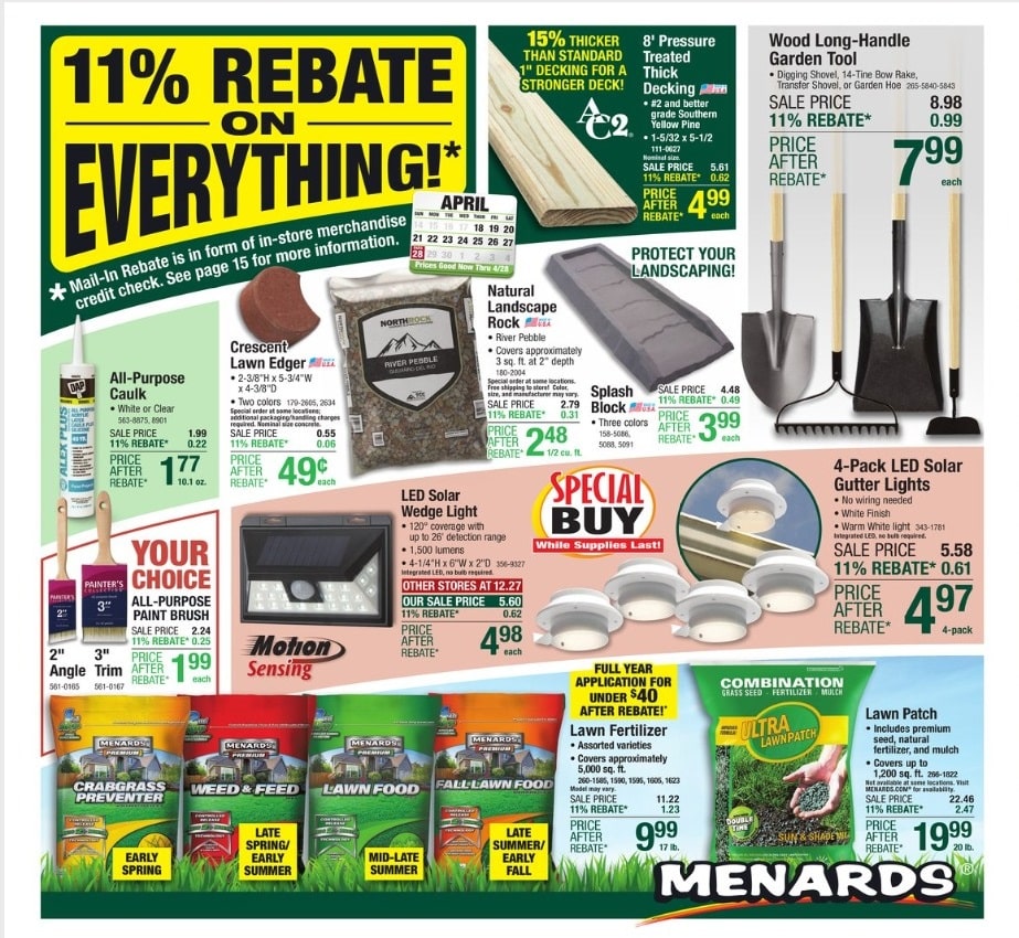Menards Weekly Ad