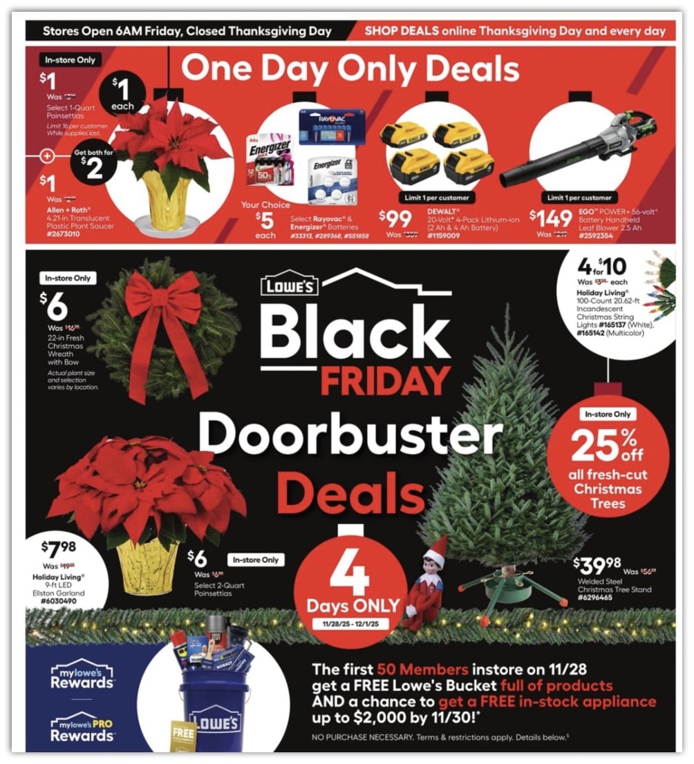 Lowe's Black Friday Ad Sale 2025