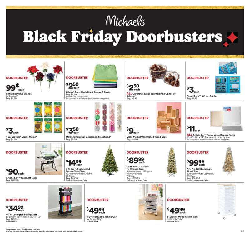 Michaels Black Friday Ad Sale 2025