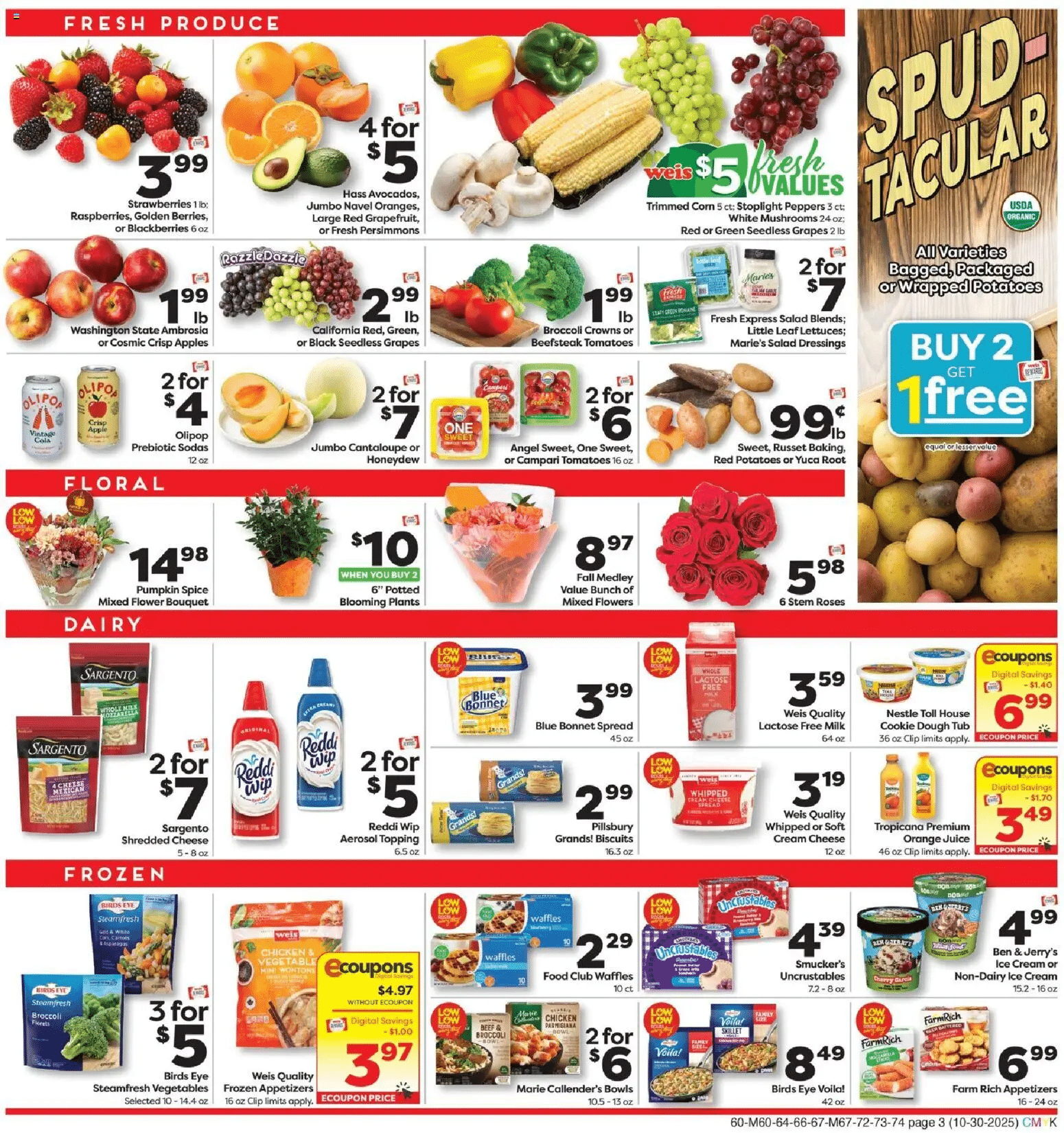 Weis Markets Circular October 30 November 5, 2025