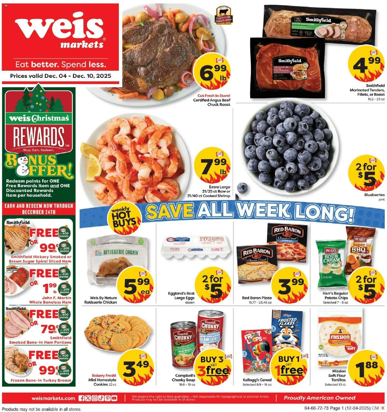 Weis Markets Weekly Ad December 4 December 10, 2025