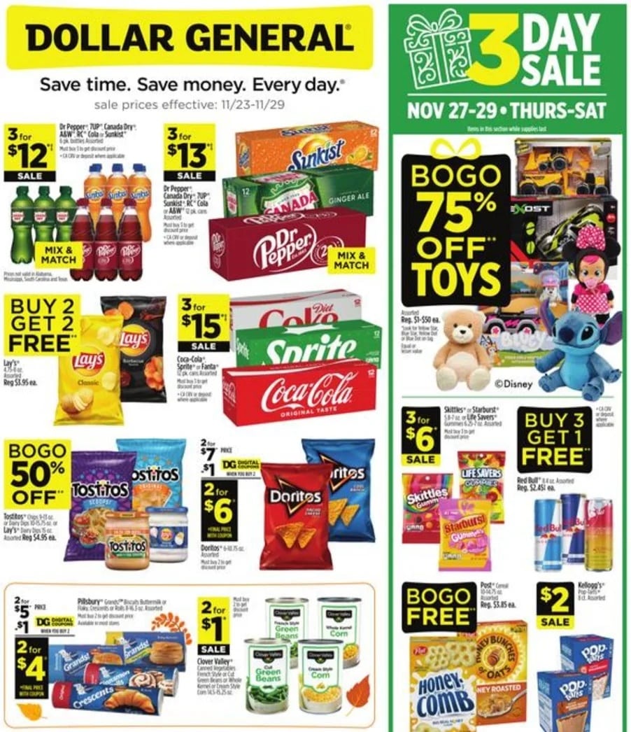 Dollar General Black Friday Ad 2025