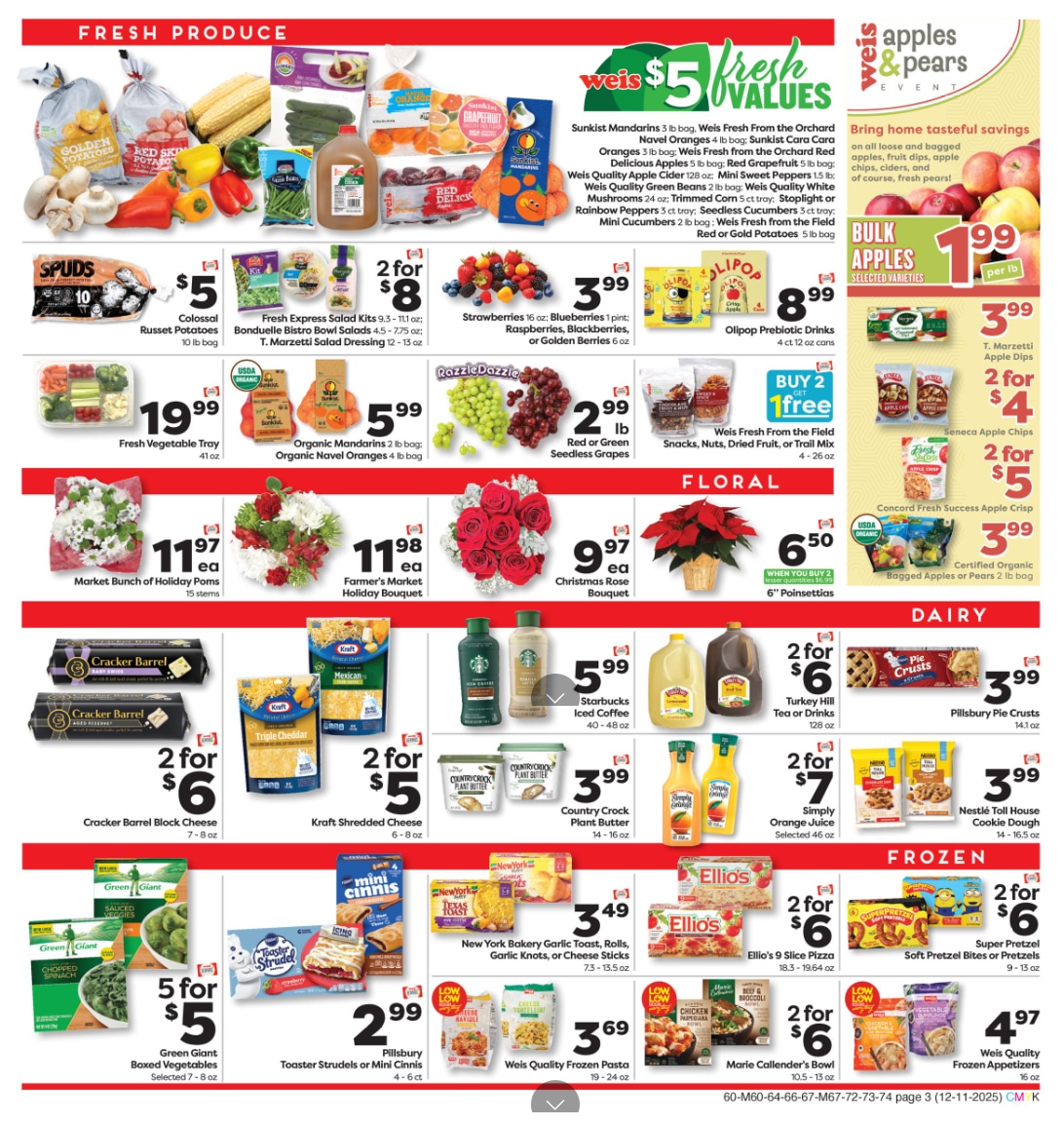 Weis Markets Circular December 11 December 17, 2025