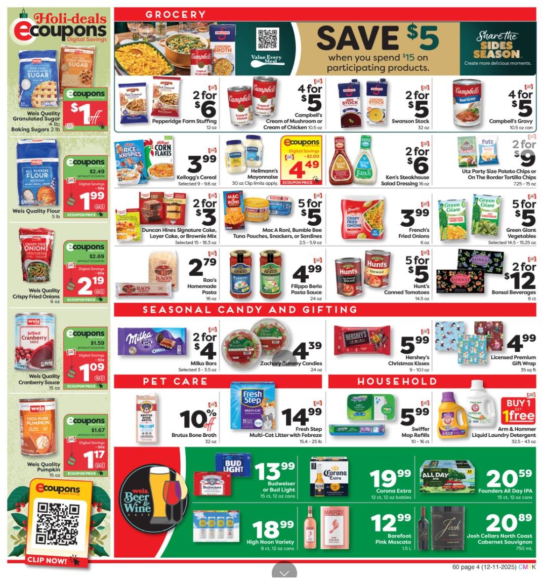 Weis Markets Circular December 11 December 17, 2025