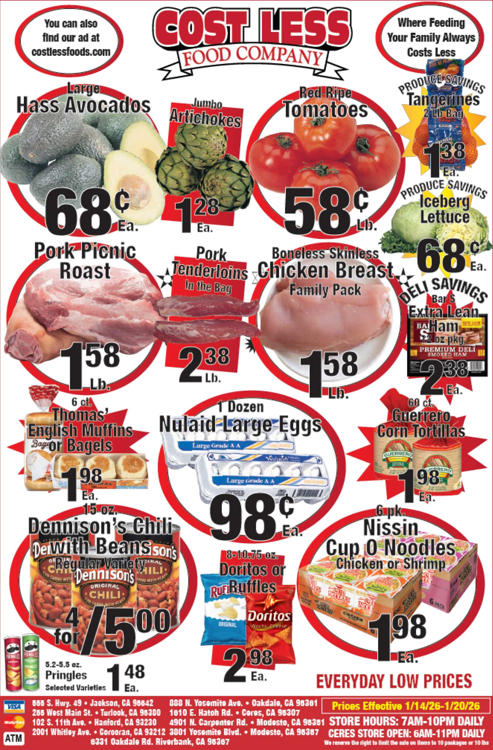 Cost Less Food Ad January 14 - January 20, 2026