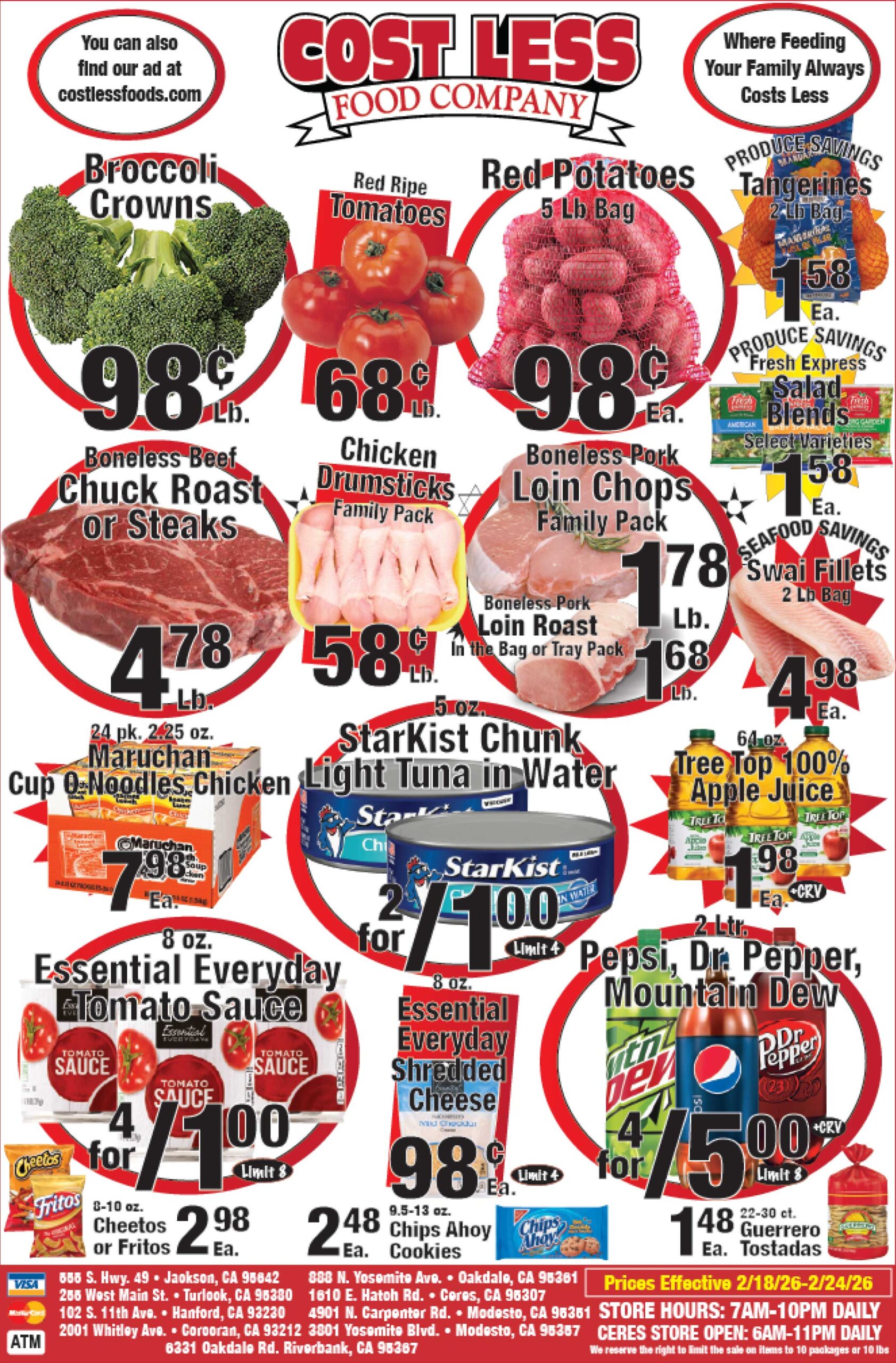 Cost Less Food Ad February 18 - February 24, 2026