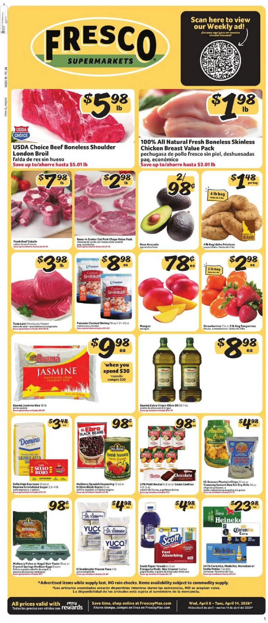 Fresco y Más In-Store Weekly Ad