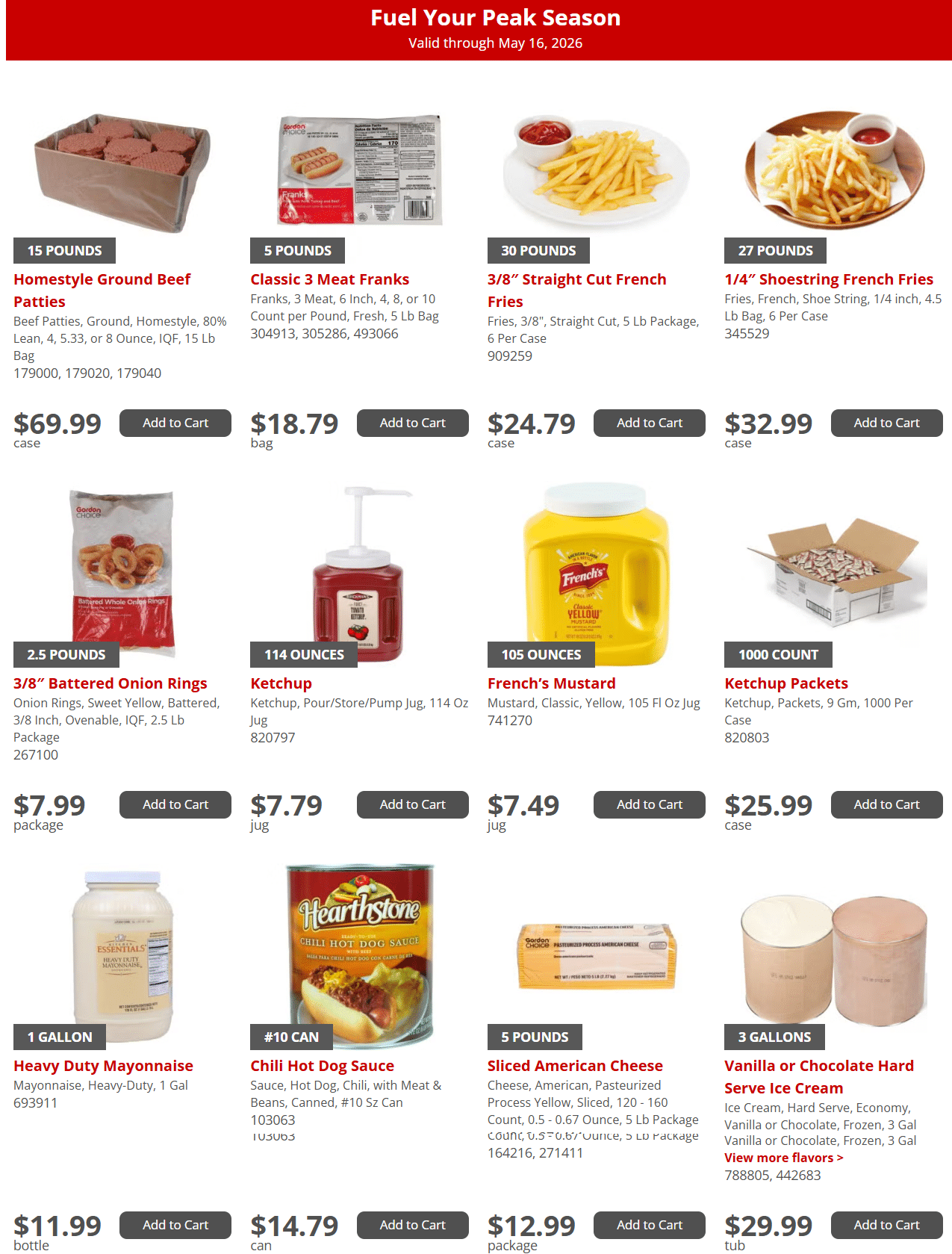 Gordon Food Service Ad