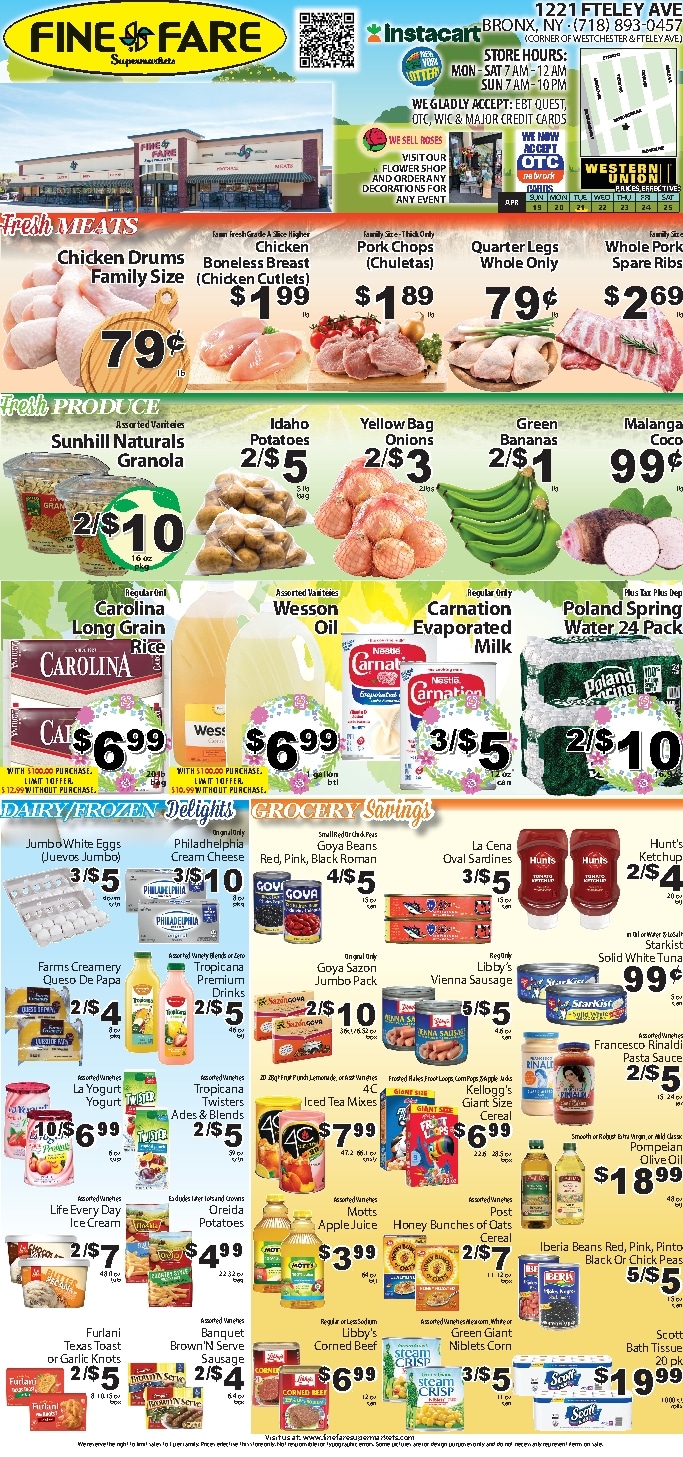 Fine Fare Weekly Circular