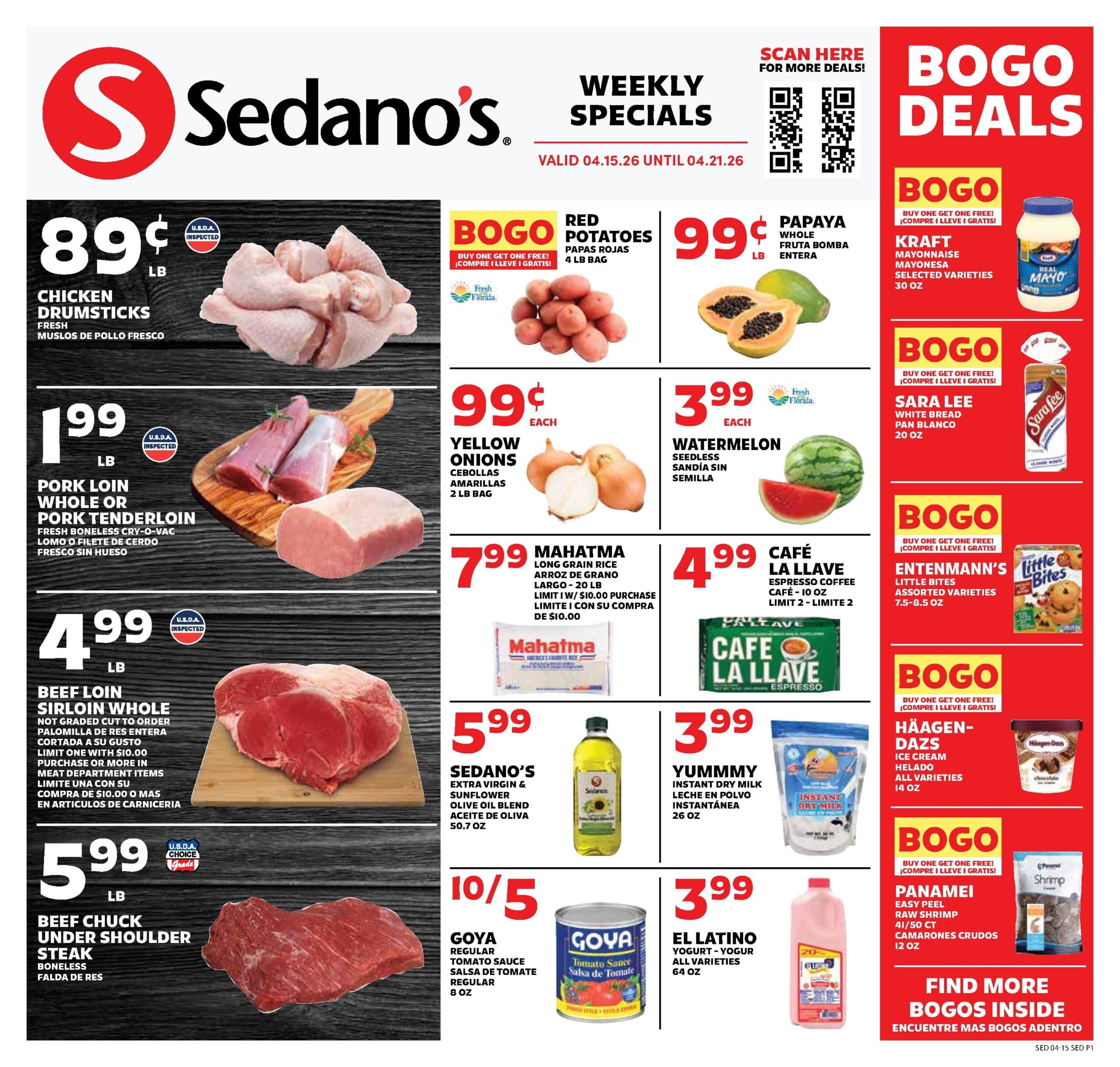 Sedano’s In Store Weekly Ad