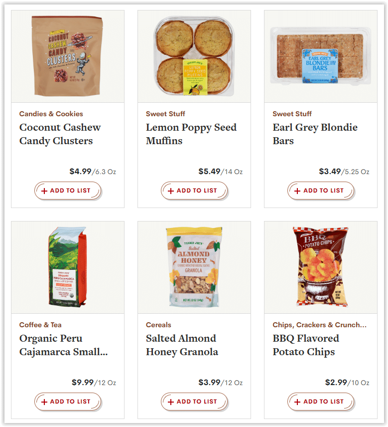 Trader Joe's Weekly Ad Specials valid through 05/14