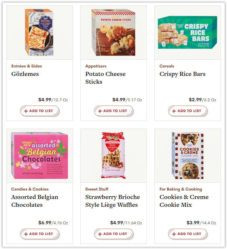 Trader Joe's Weekly Ad Specials valid through 05/14