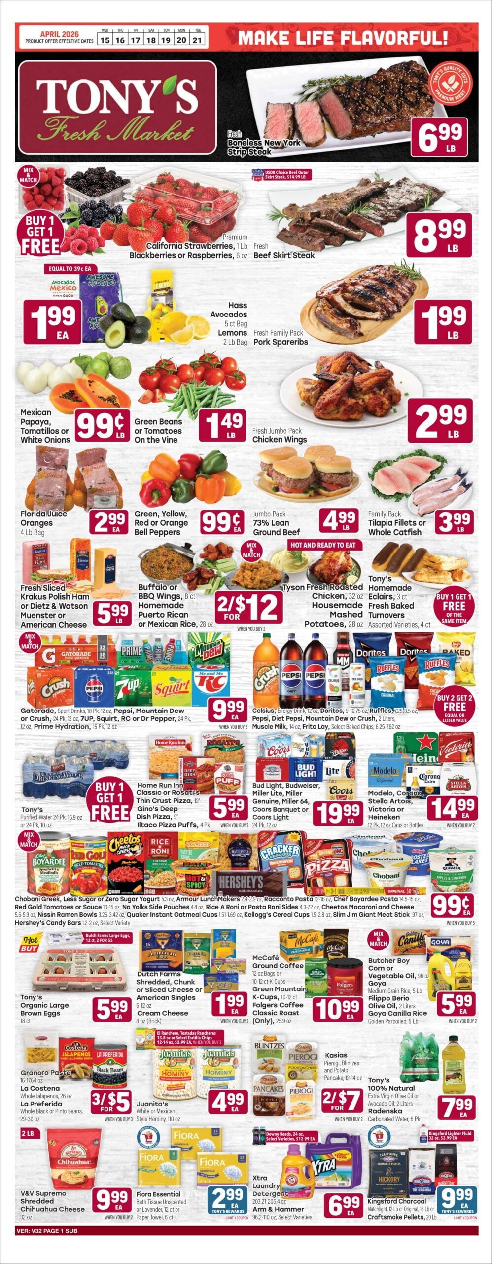 Tony’s Weekly Ad