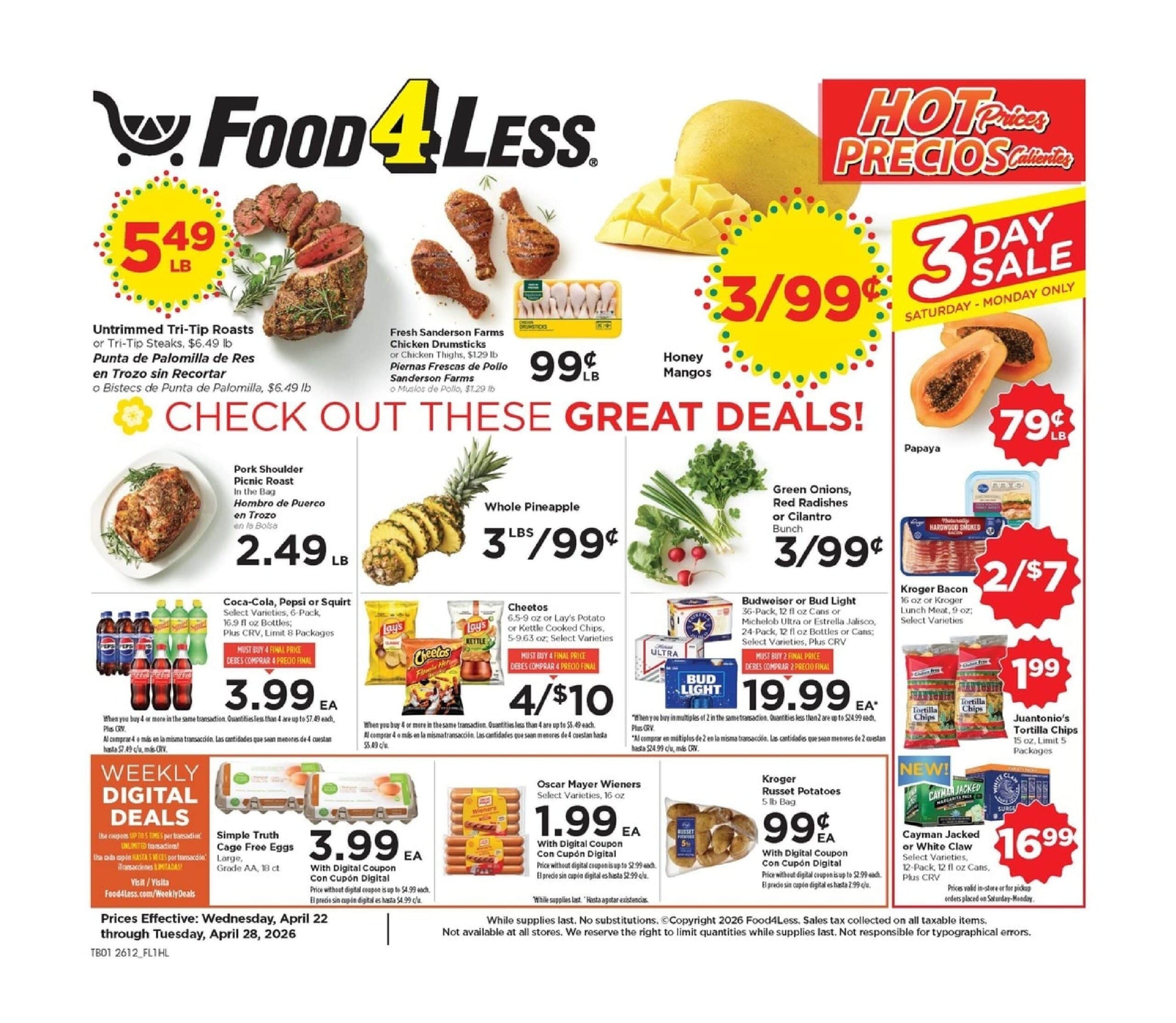 Food 4 Less In-Store Weekly Ad