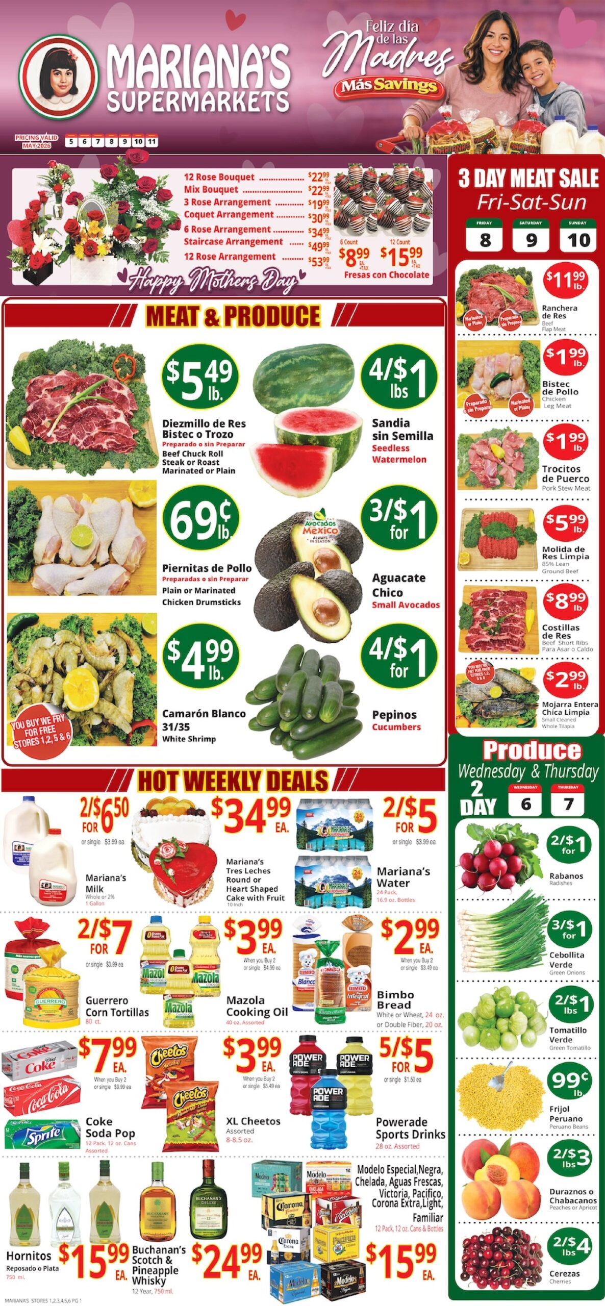 Mariana's Supermarkets Ad