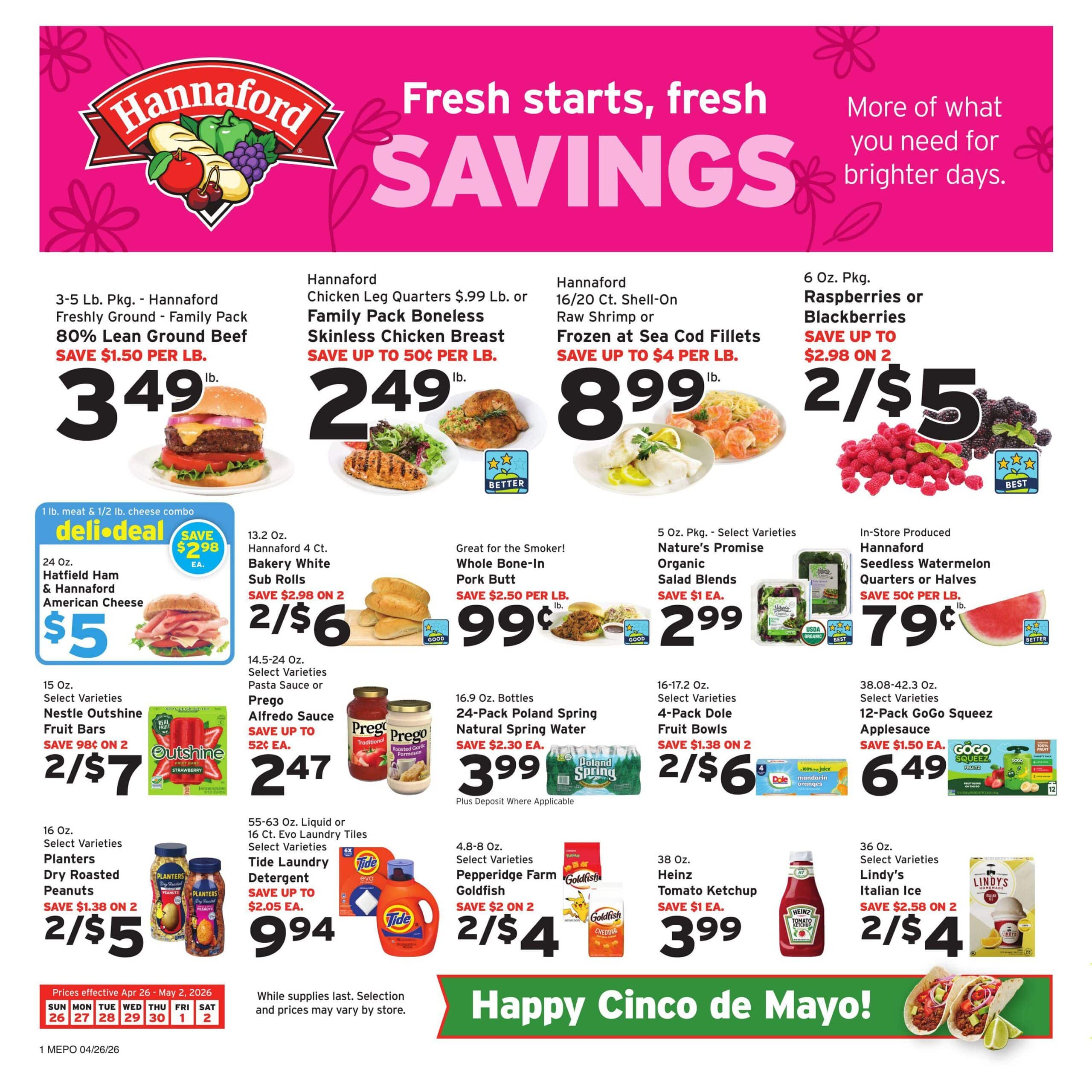 Hannaford In Store Weekly Ad