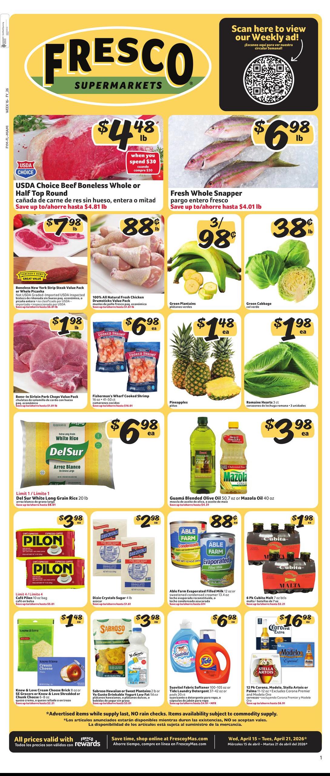 Fresco y Más Weekly Ad