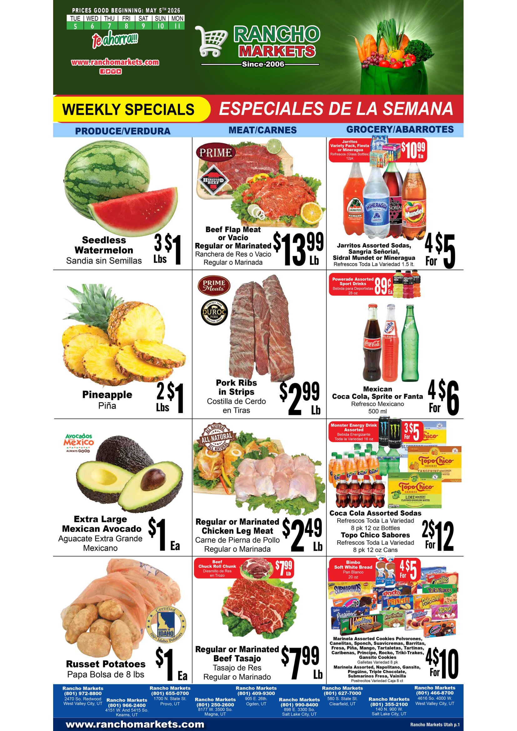 Rancho Markets In-Store Weekly Ad