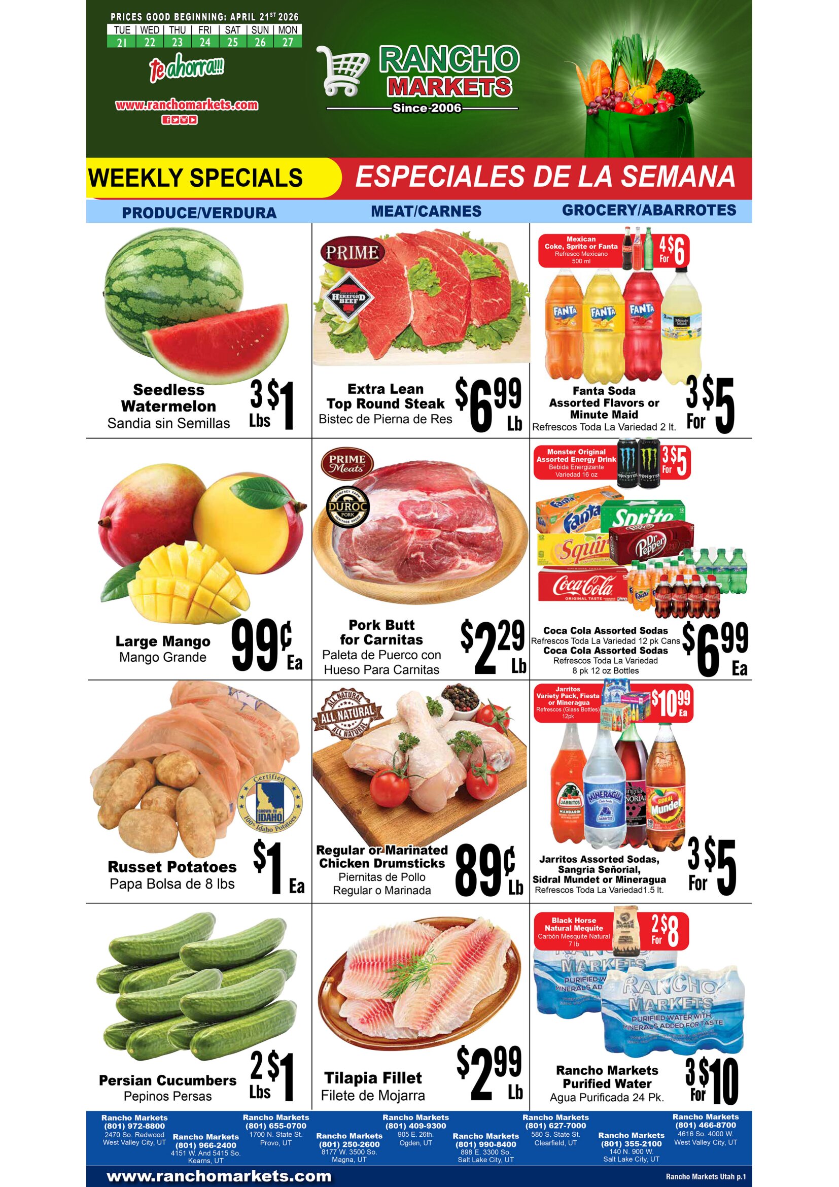 Rancho Markets In-Store Weekly Ad