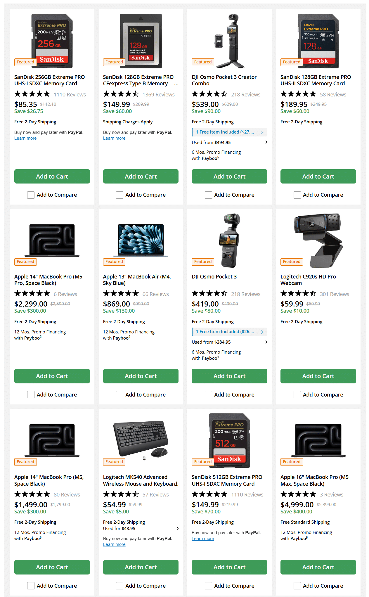 B&H Photo Video In Store Weekly Ad