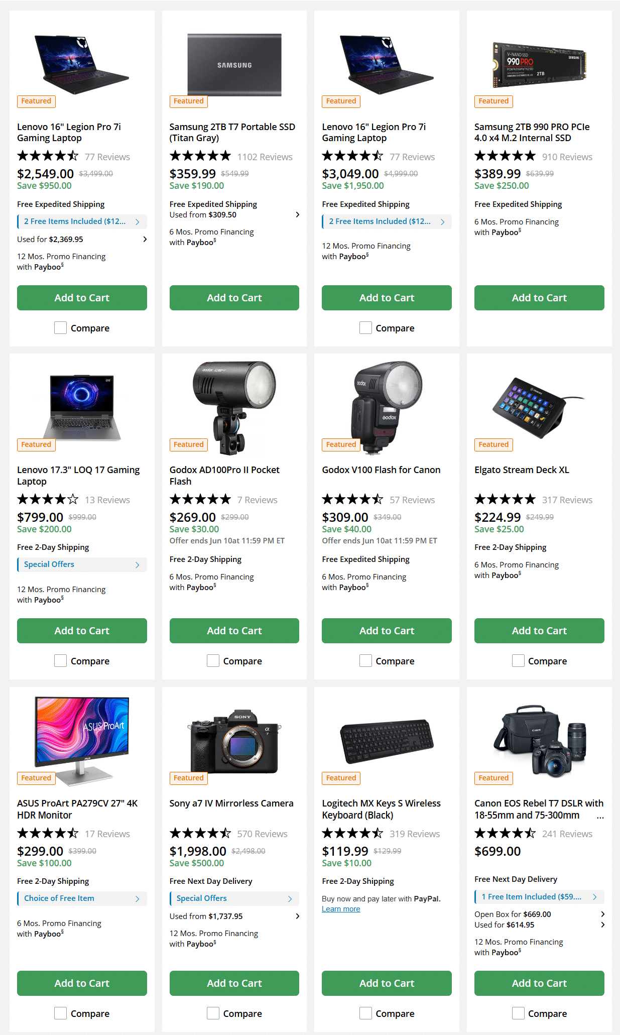 B&H Photo Video Weekly Ad