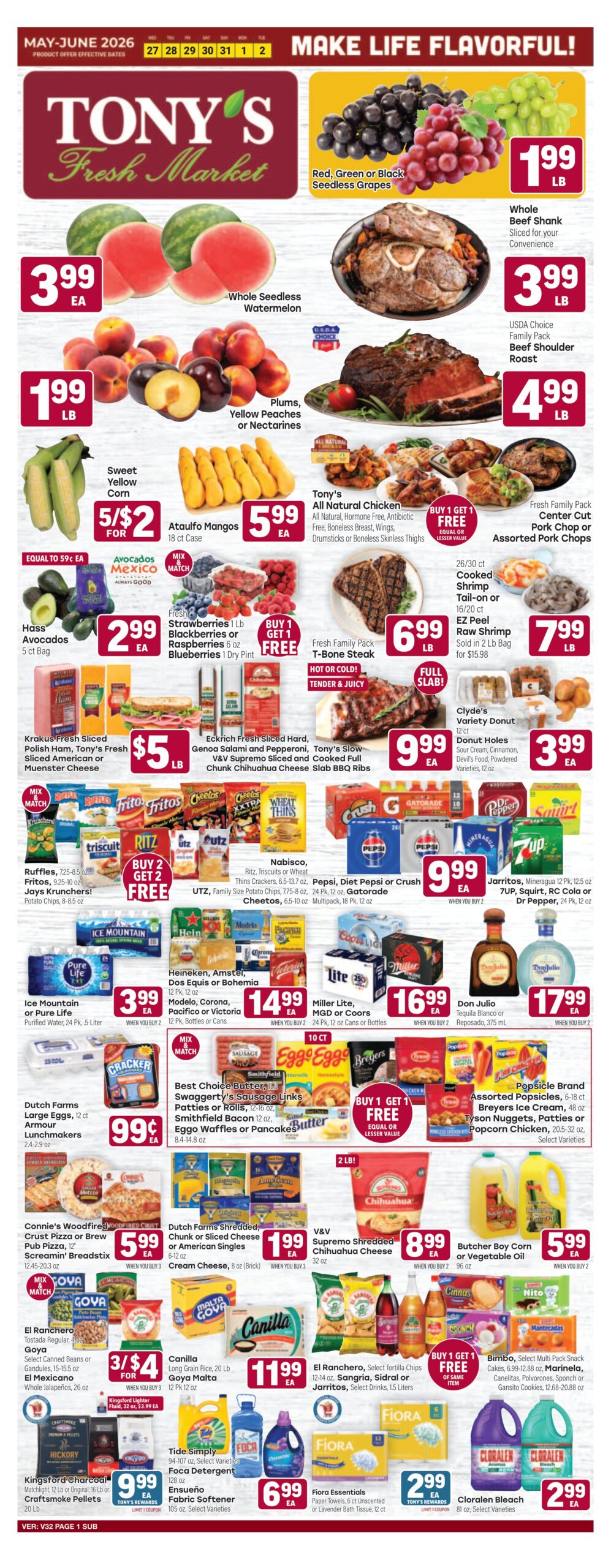 Tony’s Weekly Ad