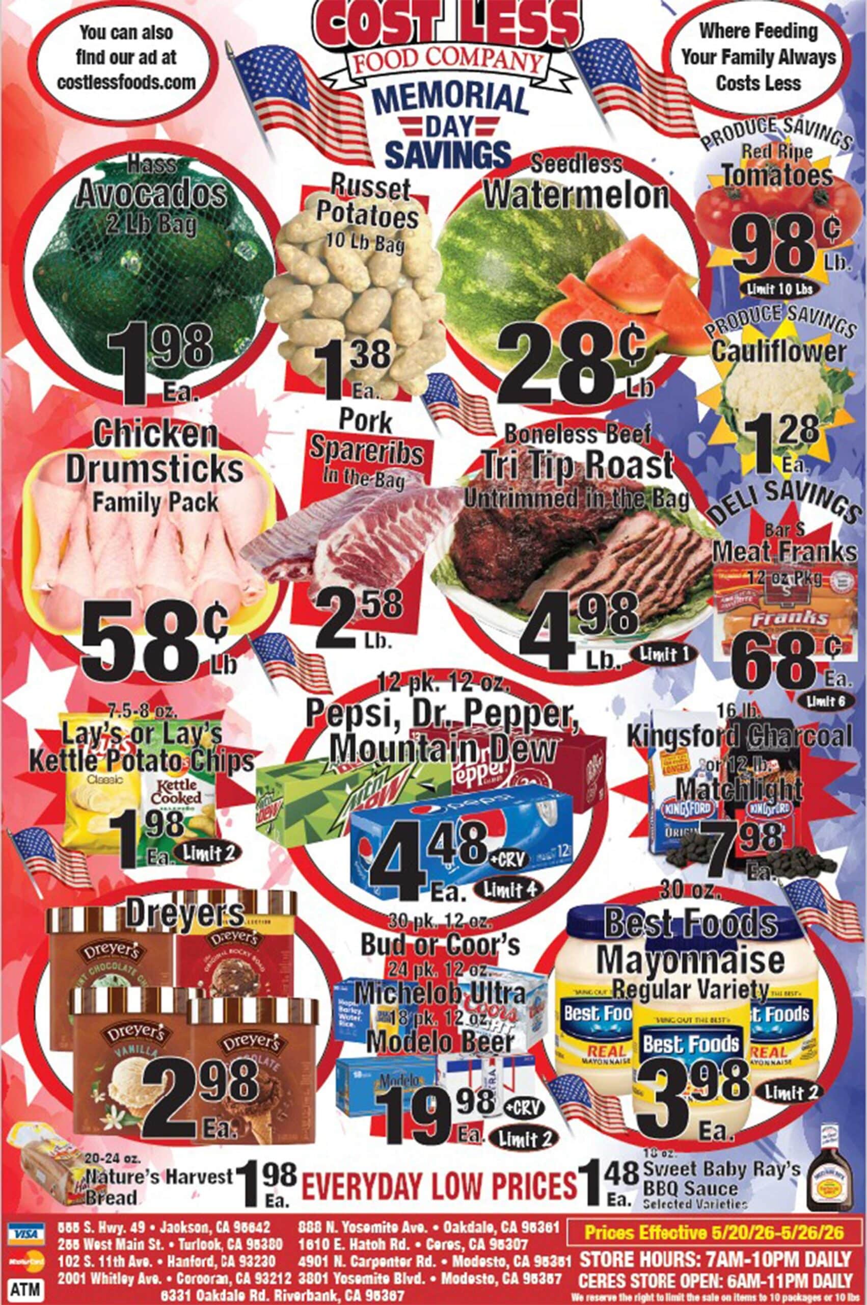 Cost Less Food Ad