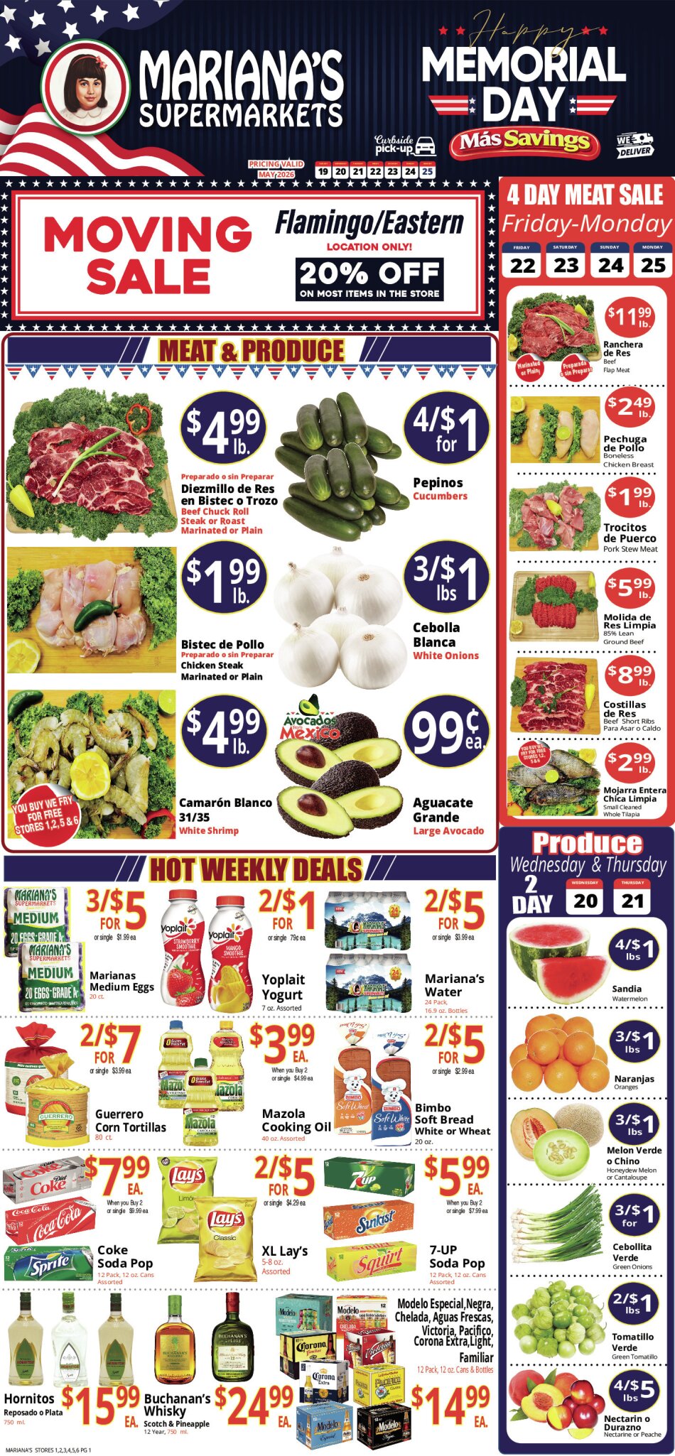 Mariana's Supermarkets Ad