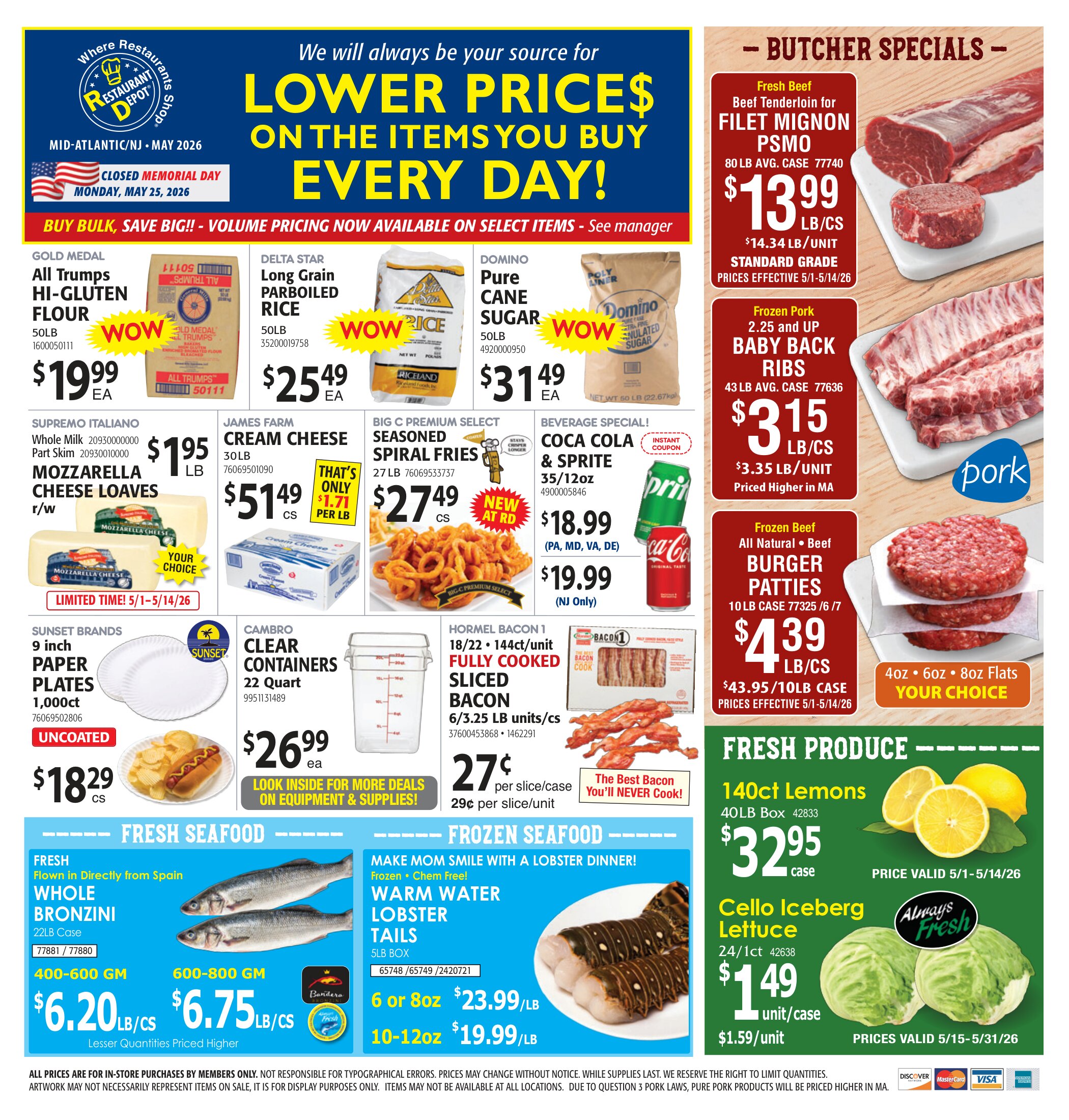 Restaurant Depot Monthly Ad