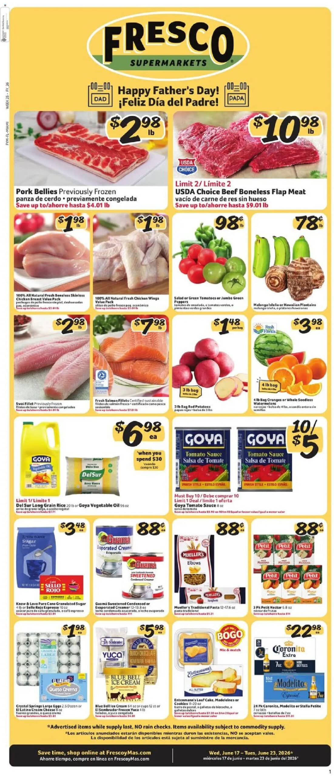 Fresco y Más In-Store Weekly Ad