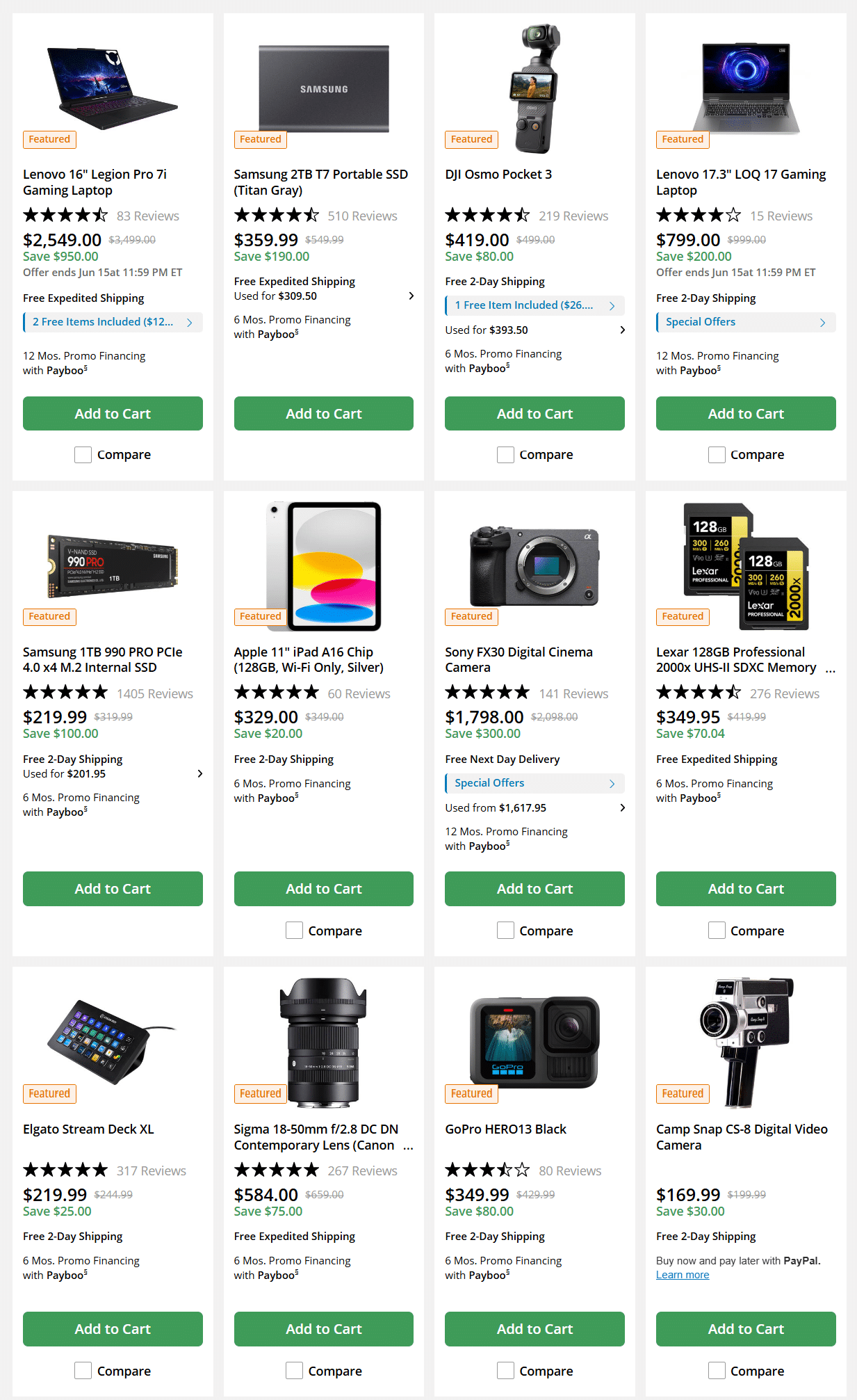 B&H Photo Video In Store Weekly Ad