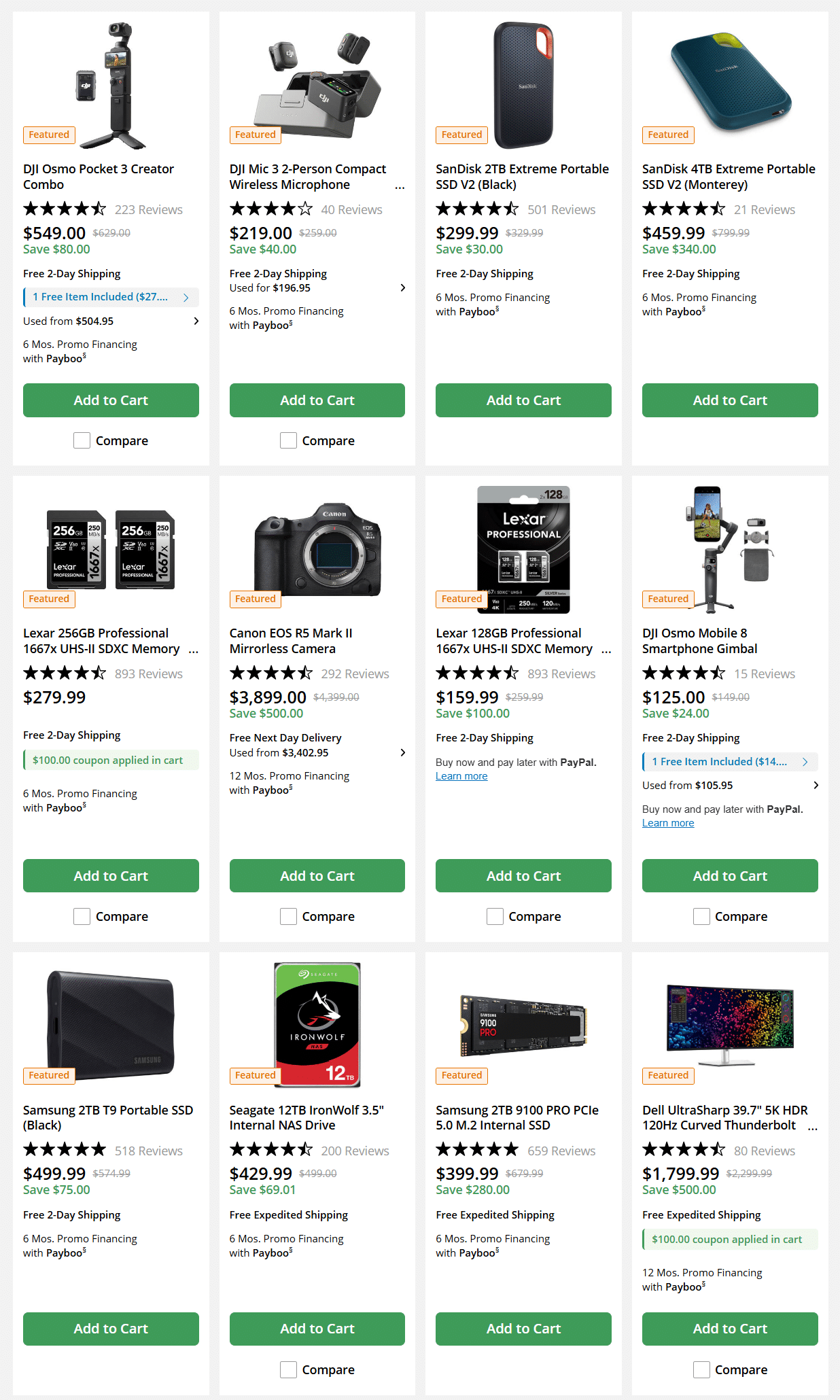 B&H Photo Video In Store Weekly Ad