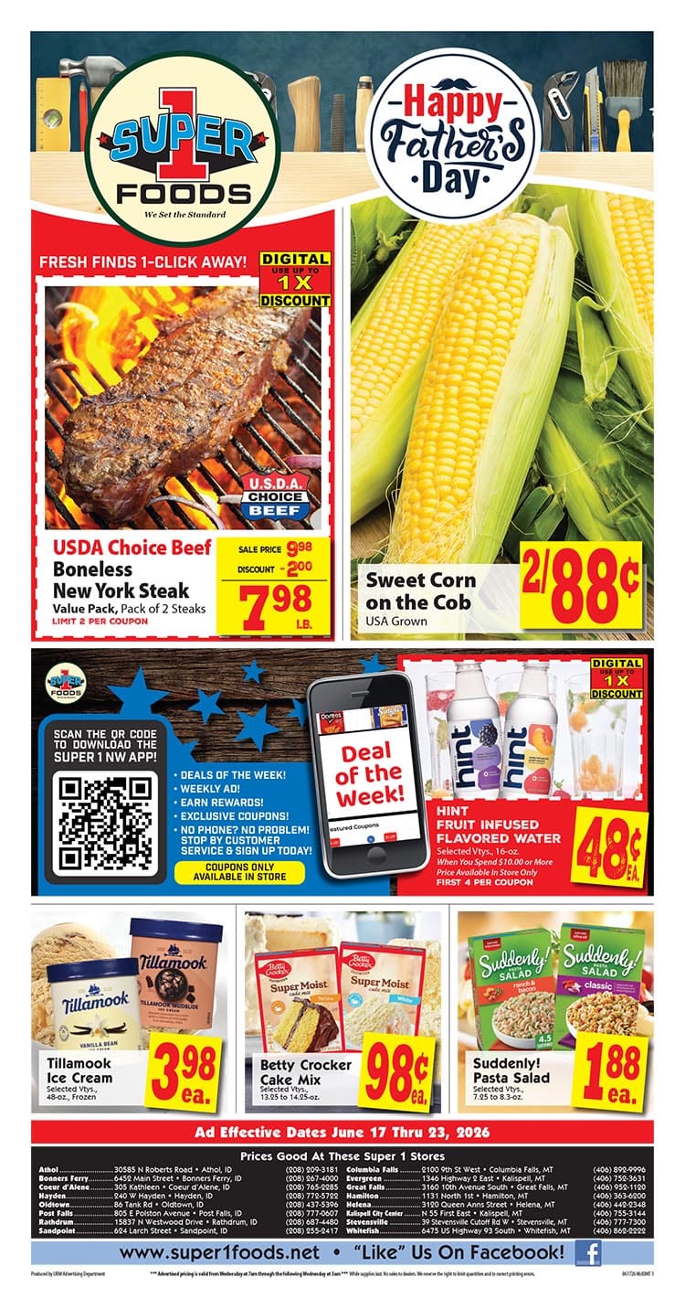 Super 1 Foods Ad