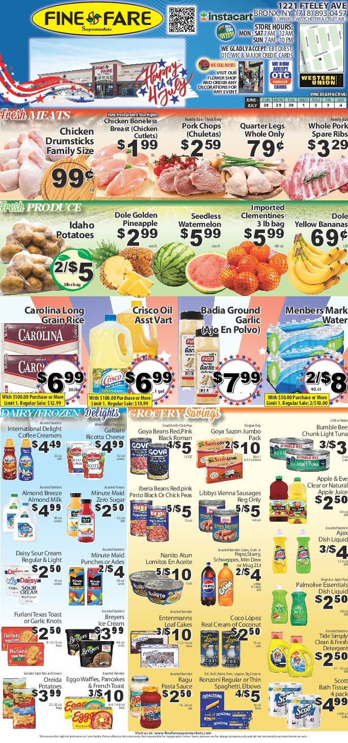 Fine Fare Weekly Circular