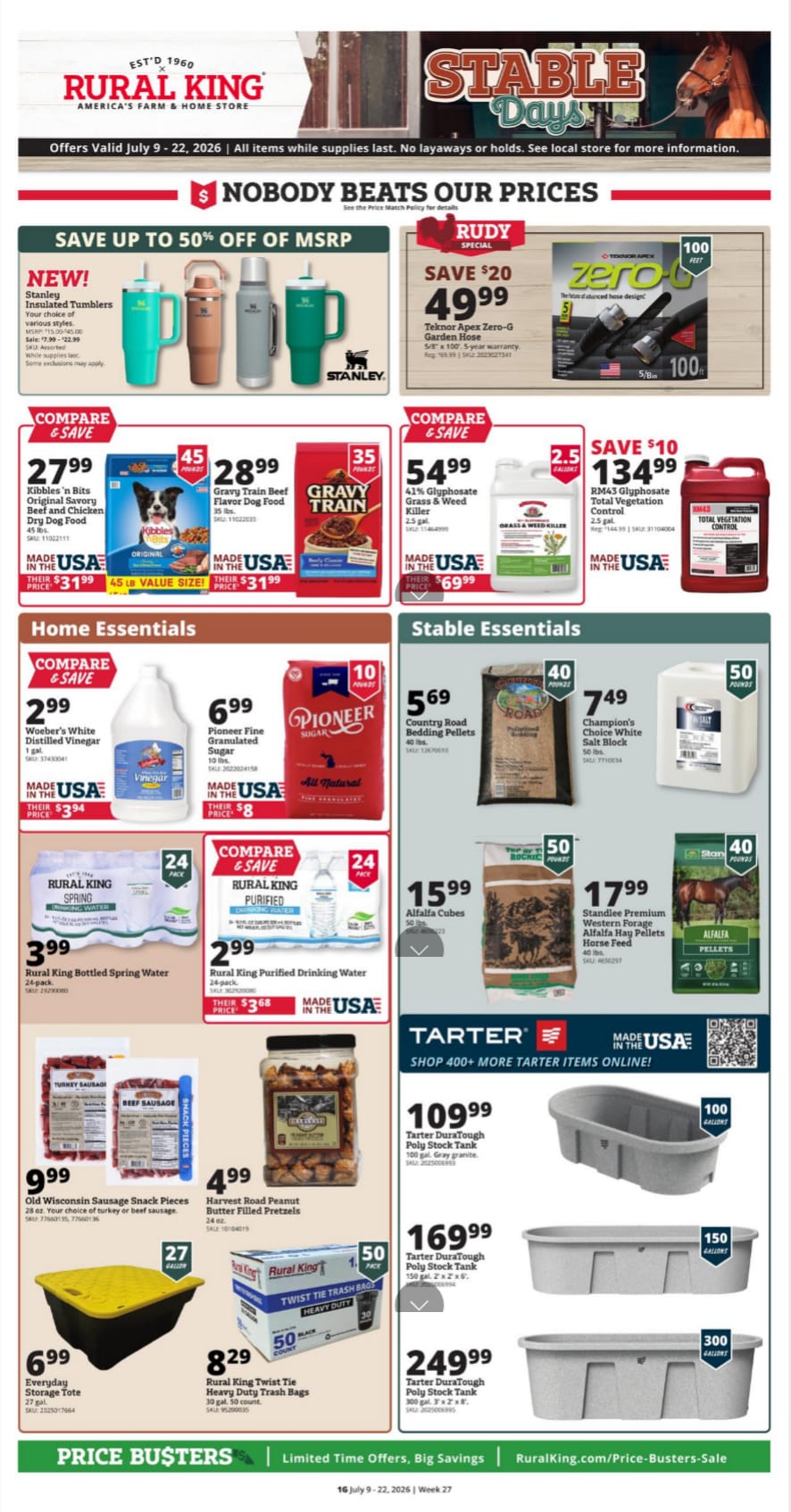 Rural King Ad Sale