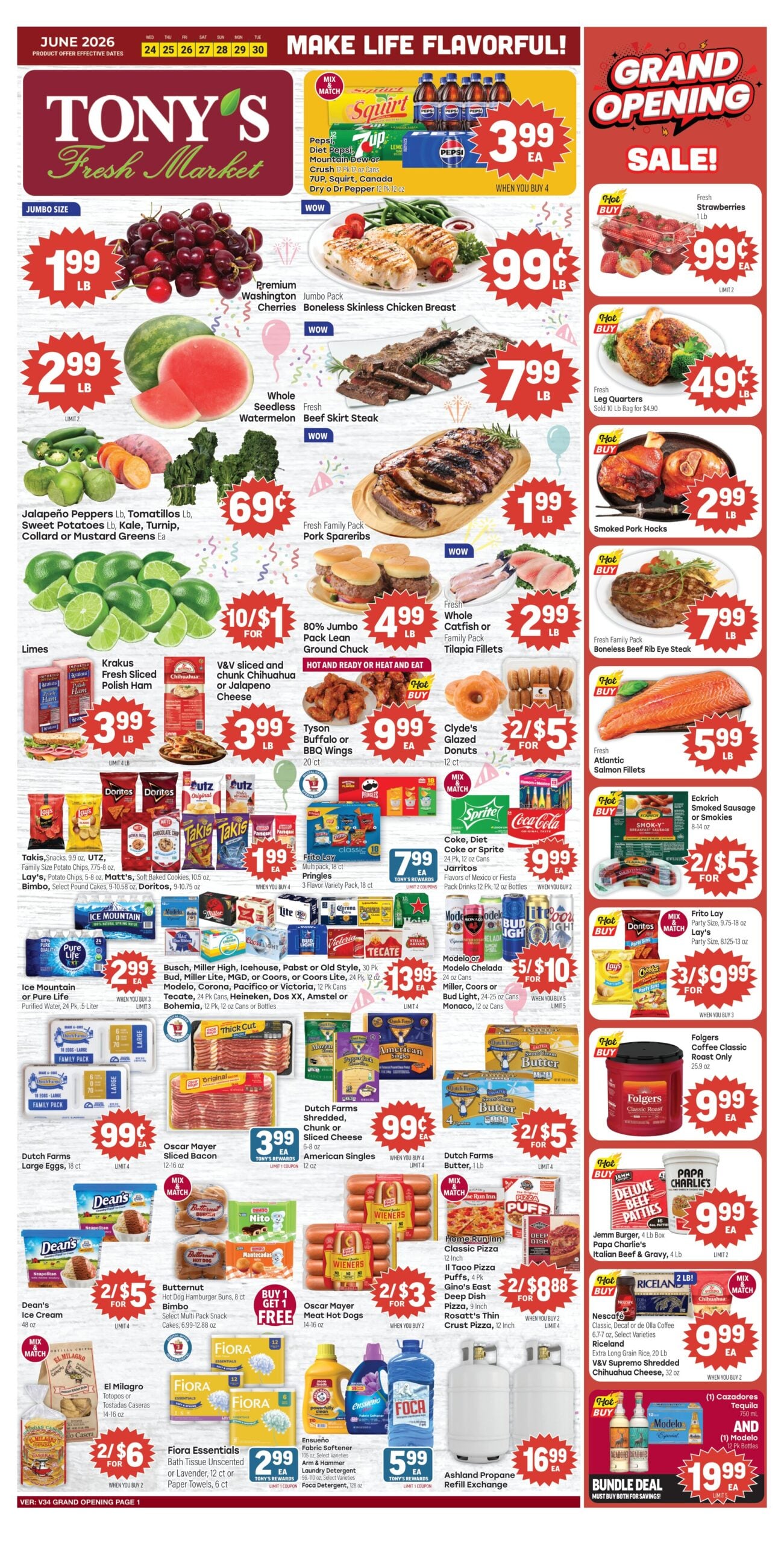 Tony’s Weekly Ad