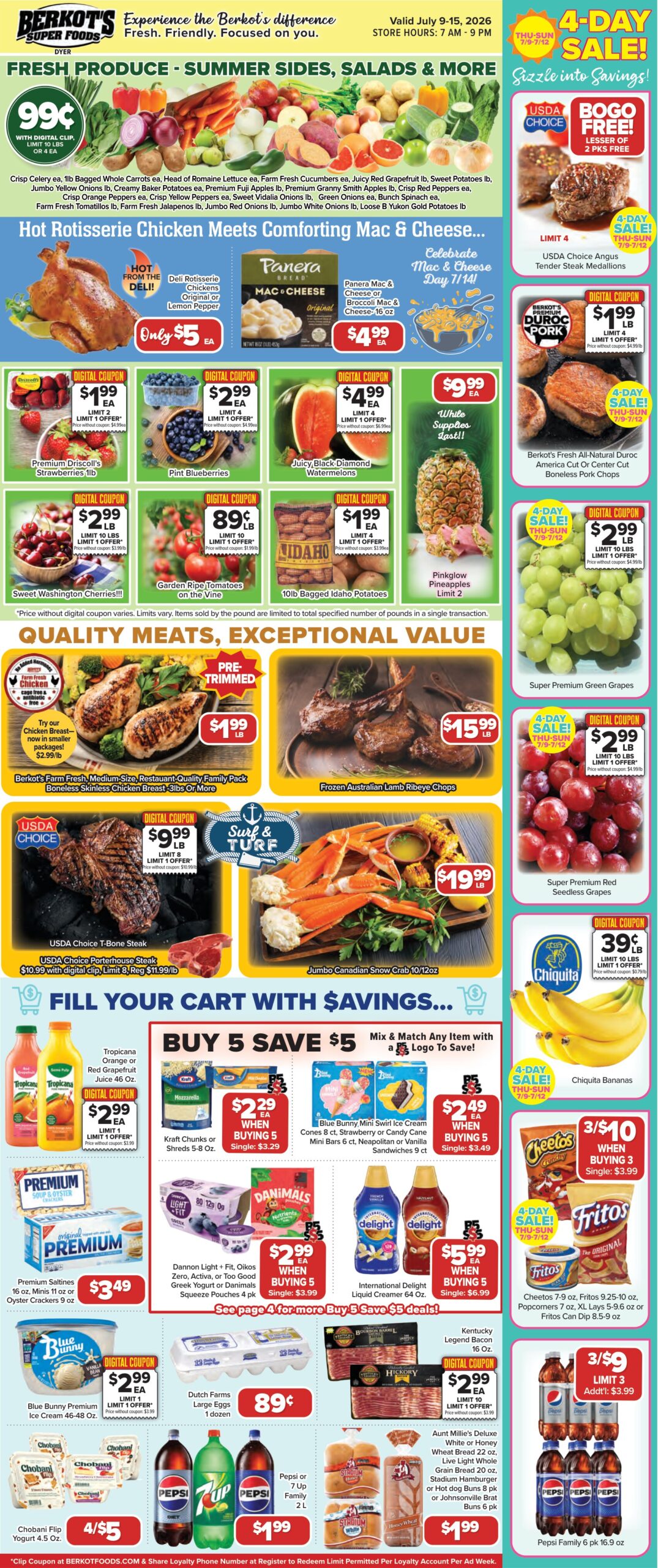Berkot’s In-Store Weekly Ad July 9 – July 15, 2026