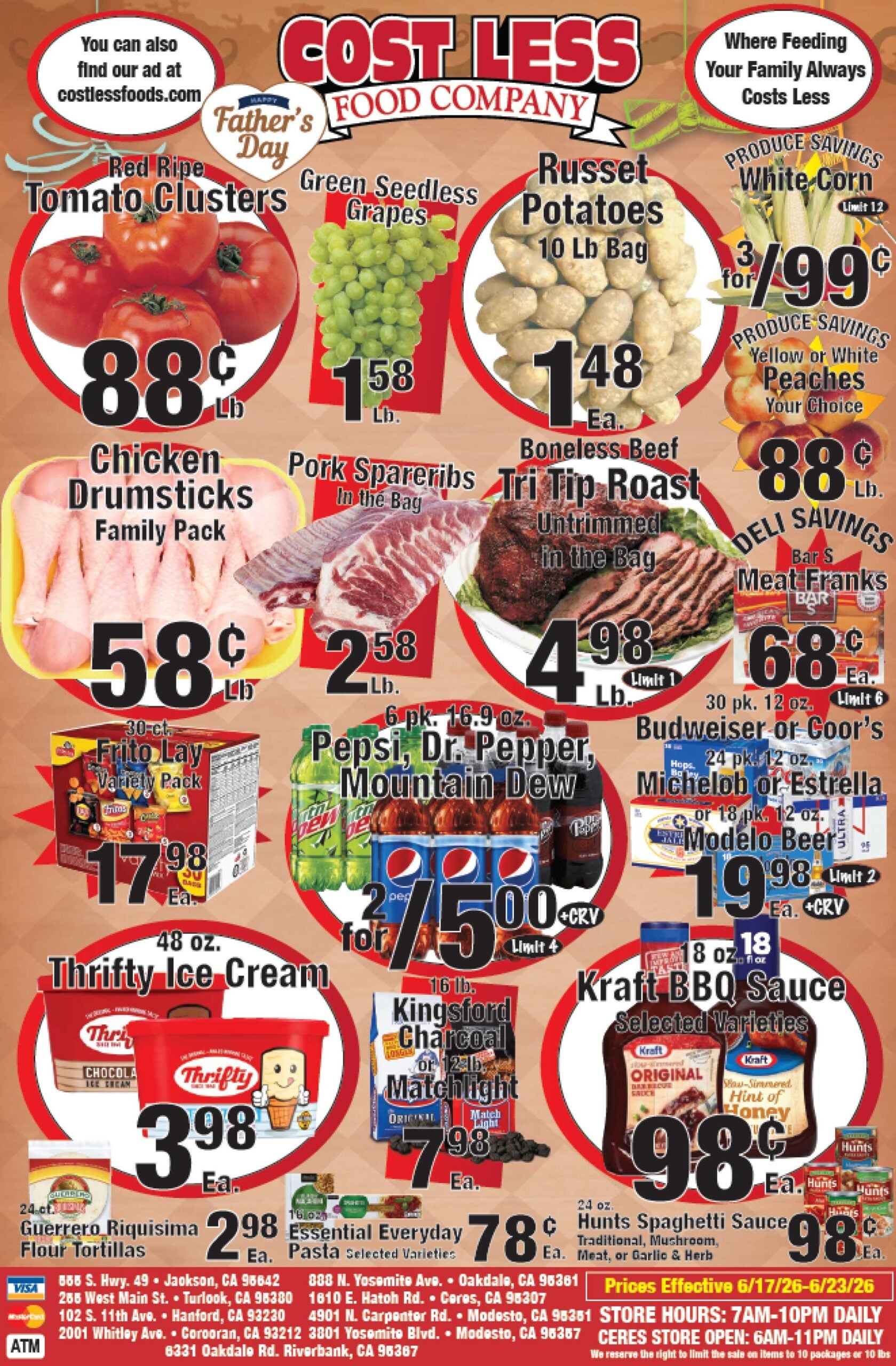 Cost Less Food Ad