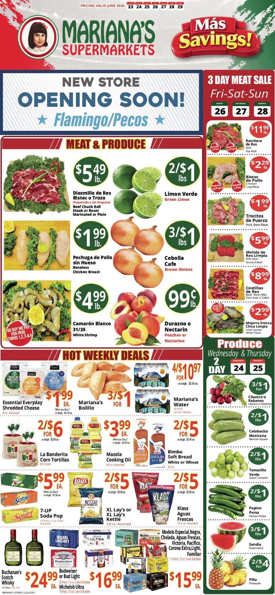 Mariana's Weekly Ad